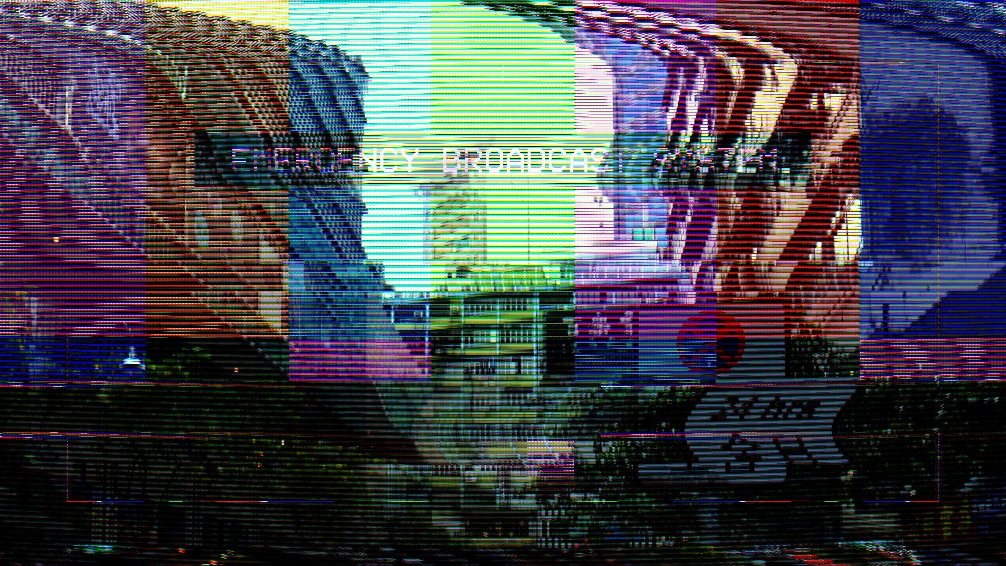 2048x1152 Laptop Background Aesthetic Glitch .line.