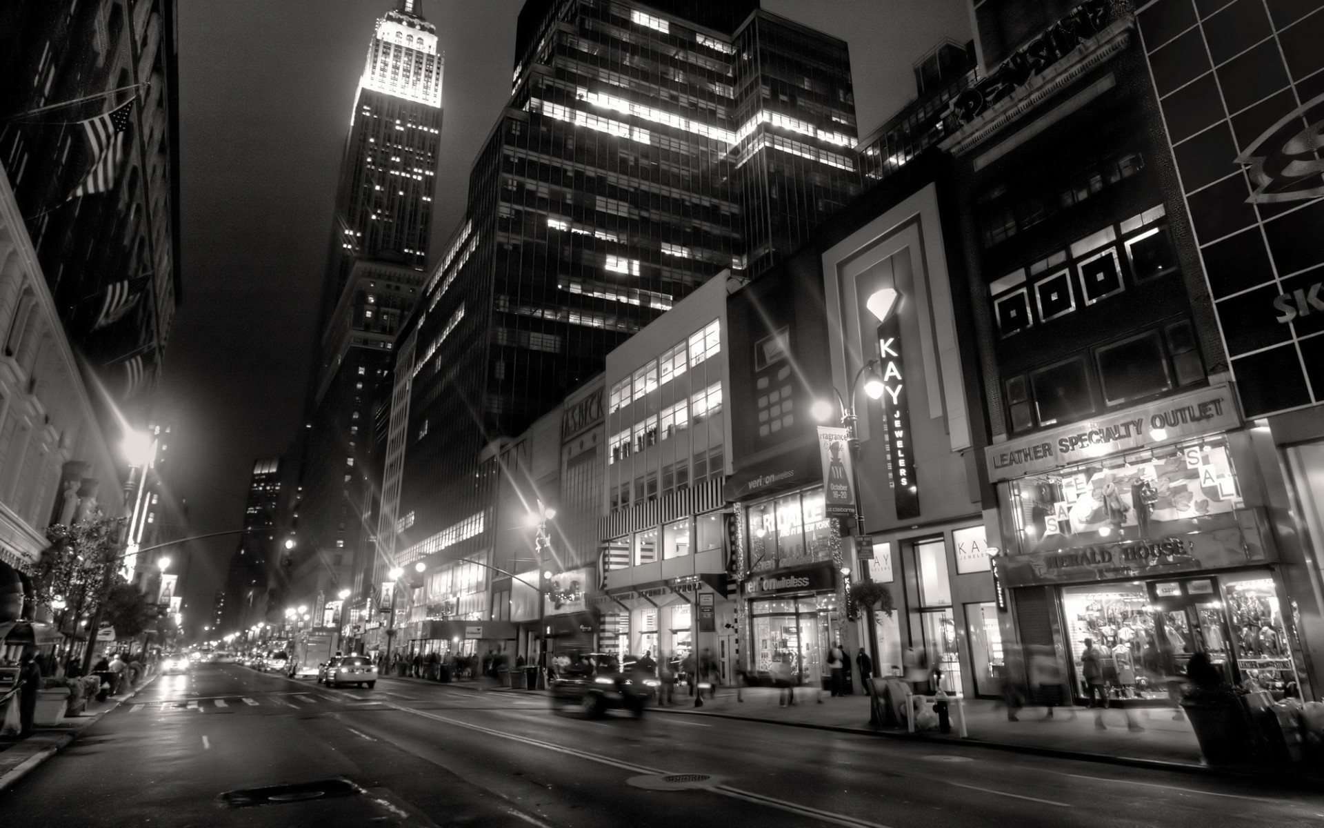 1920x1200 New York City Lights Wallpaper