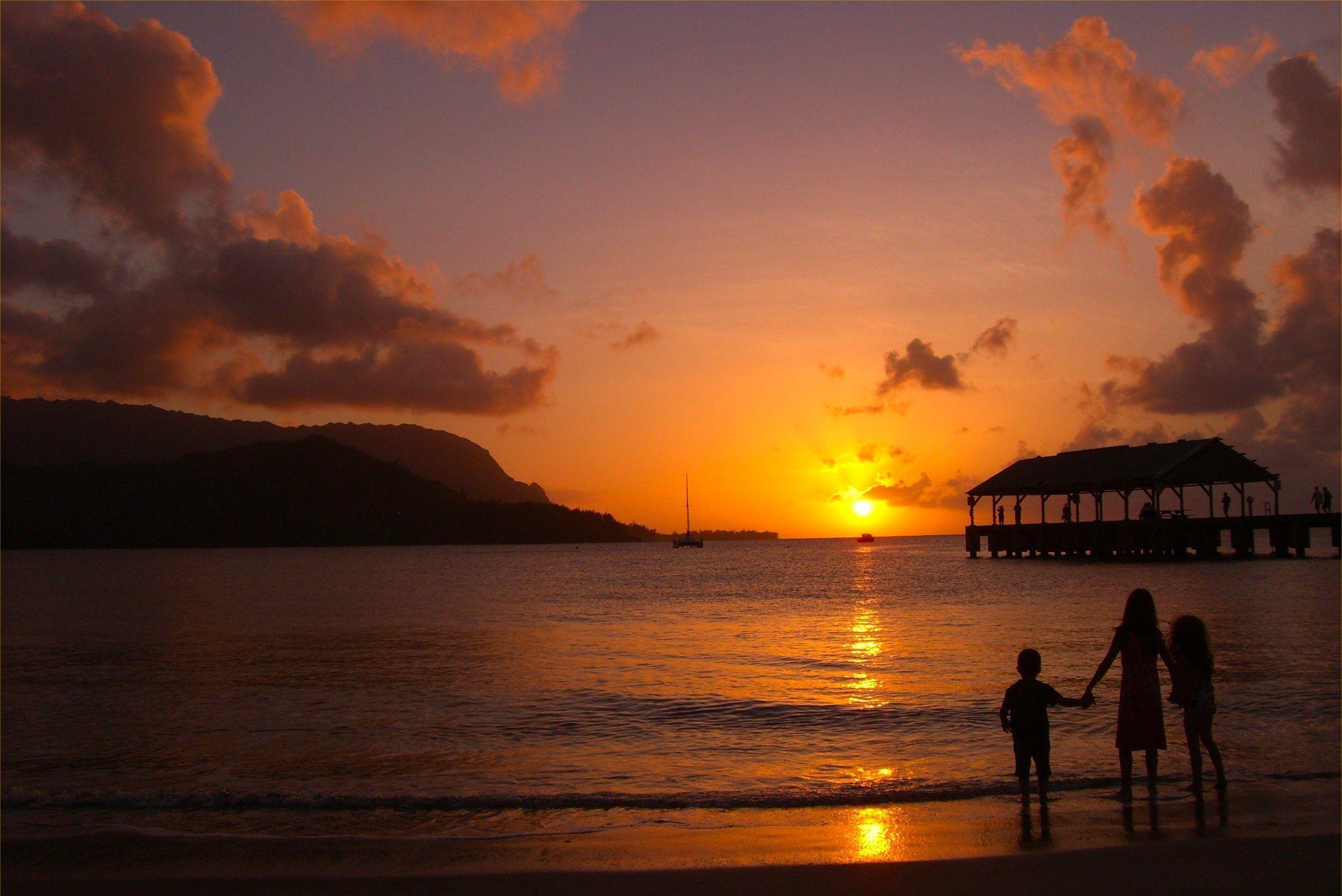 2557x1708 Hanalei Bay, Kauai