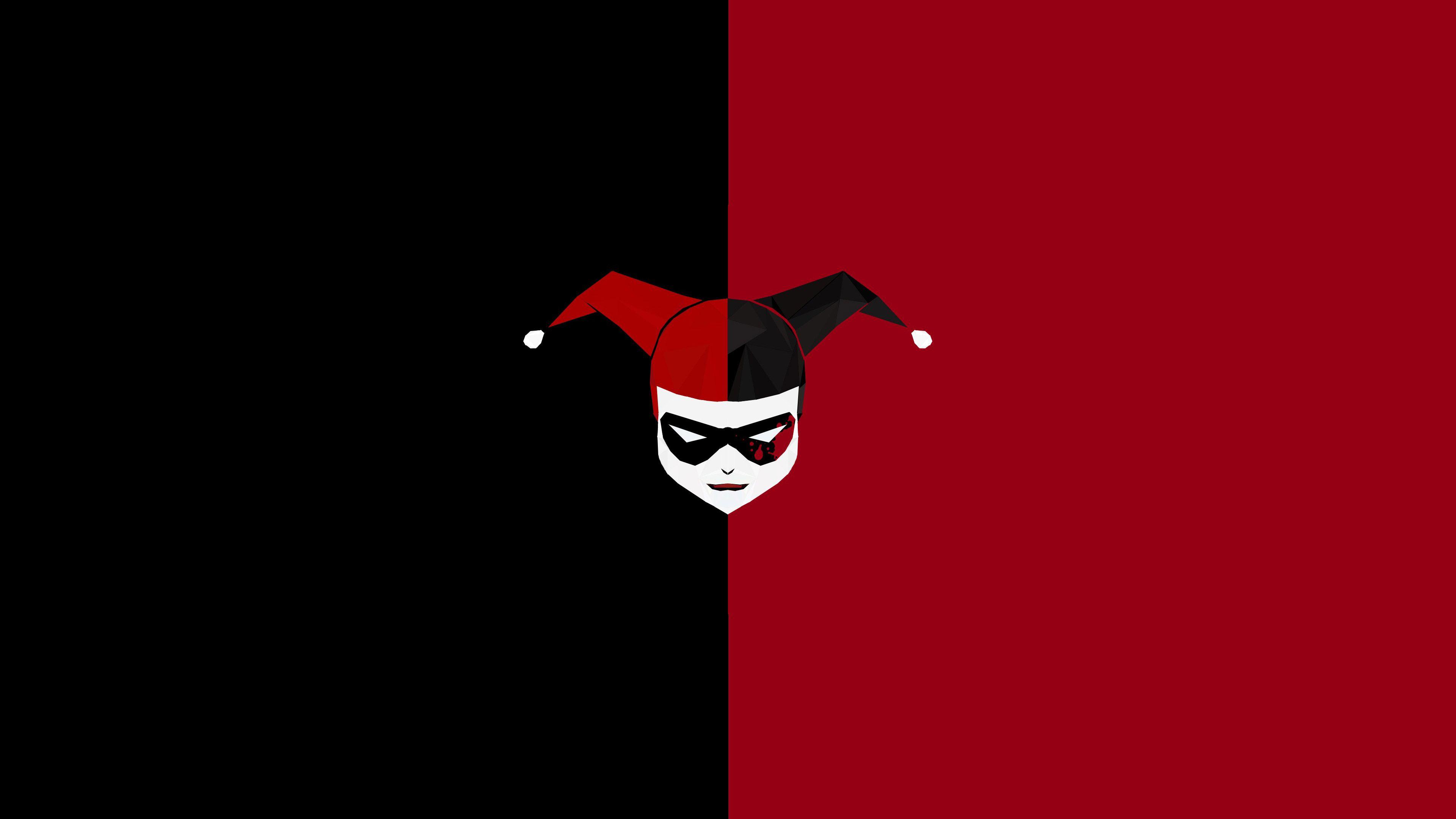 3840x2160 Red and Black Harley Quinn Wallpaper .wallpaper.dog