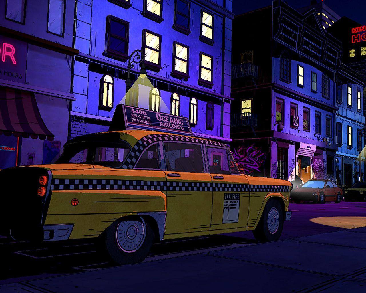1280x1024 Neo Noir Meets Neon The Wolf Among Us .