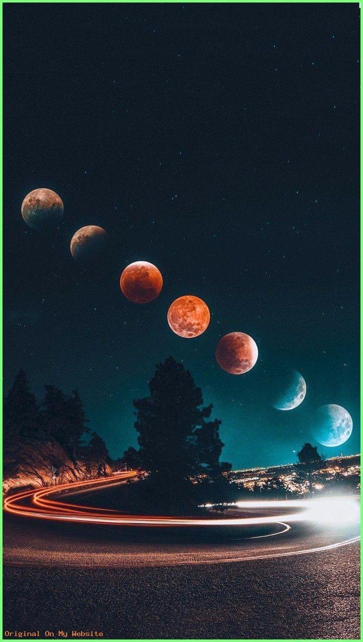 Galaxy Moon Wallpapers - Top Free Galaxy Moon Backgrounds - WallpaperAccess