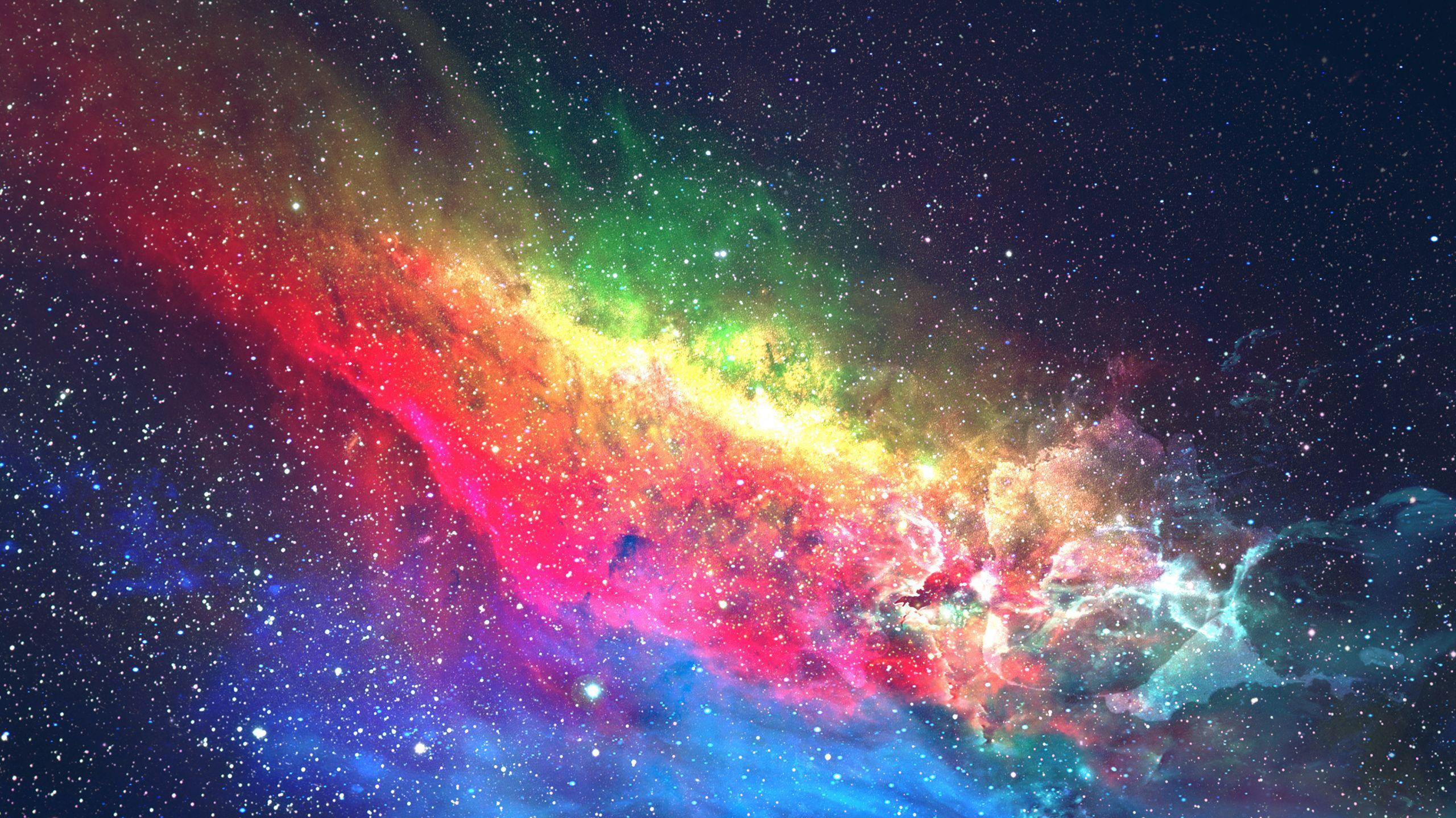2560x1440 Colorful, Galaxy, Space, Digital Art .