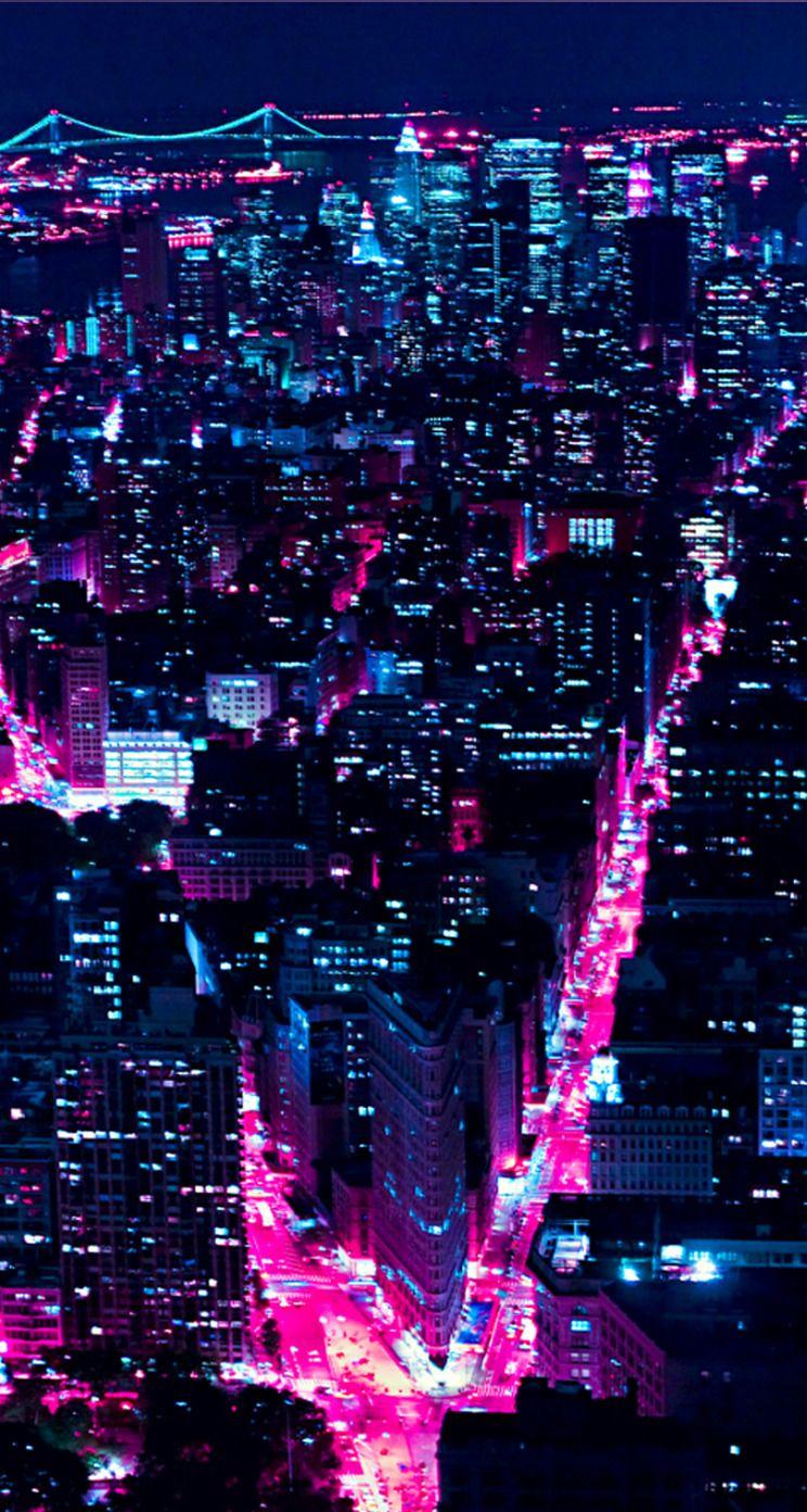 Neon City iPhone Wallpapers Top Free Neon City iPhone Backgrounds