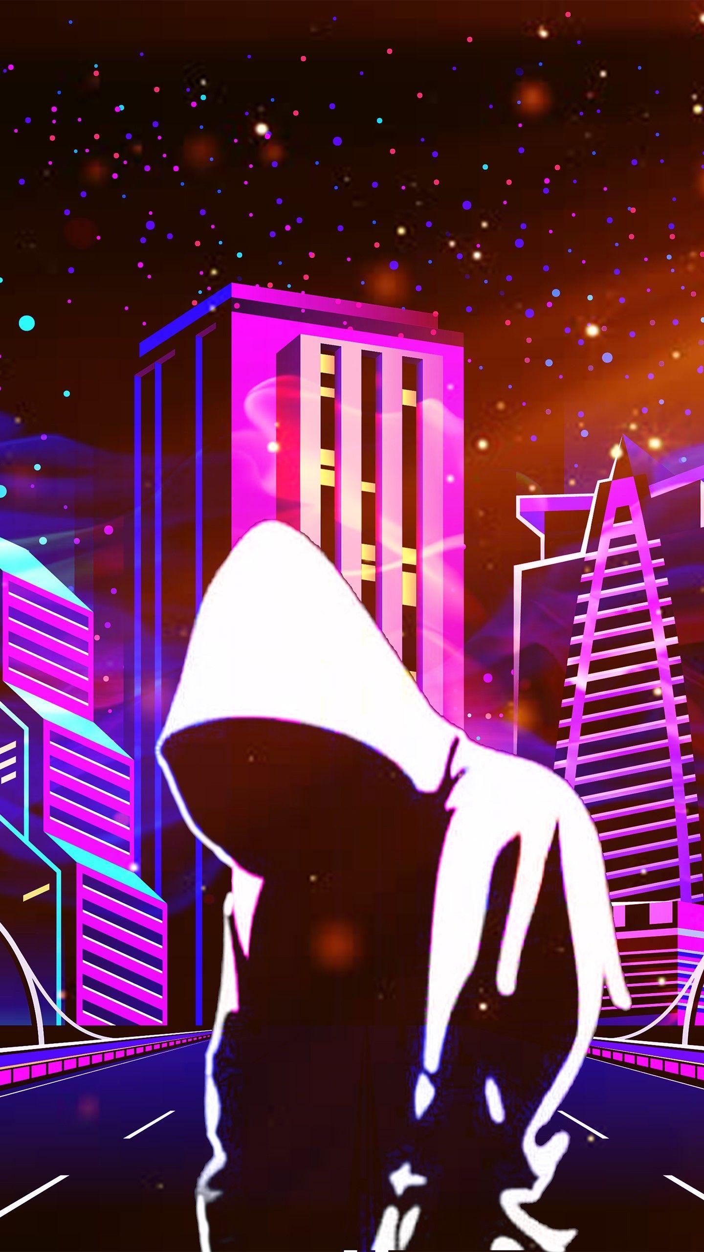 1440x2560 Neon City 4K 5K Wallpaper. HD .hdwallpaper.in