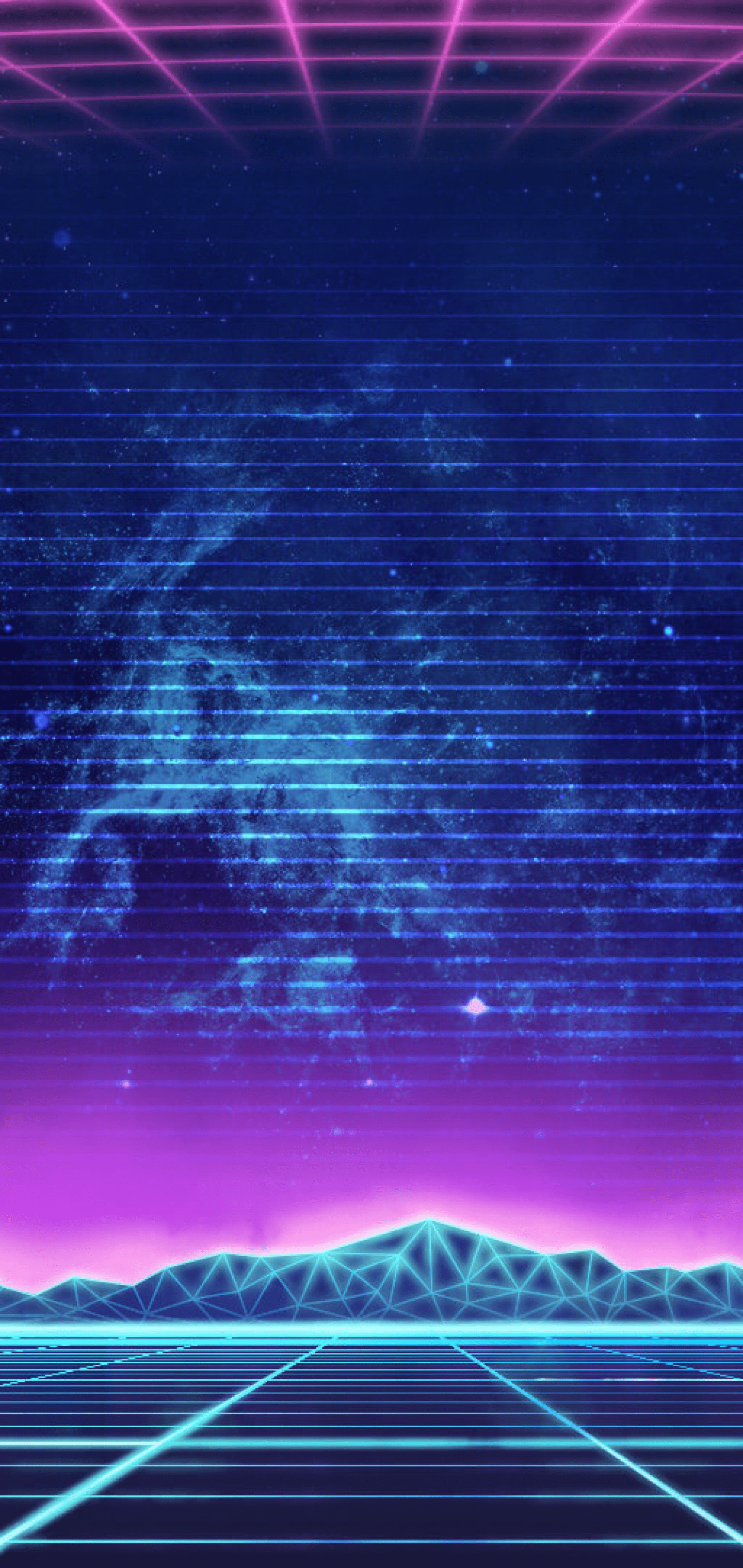 1440x3040 Synthwave, Music, Retro, Neon City Wallpaper iPhone X