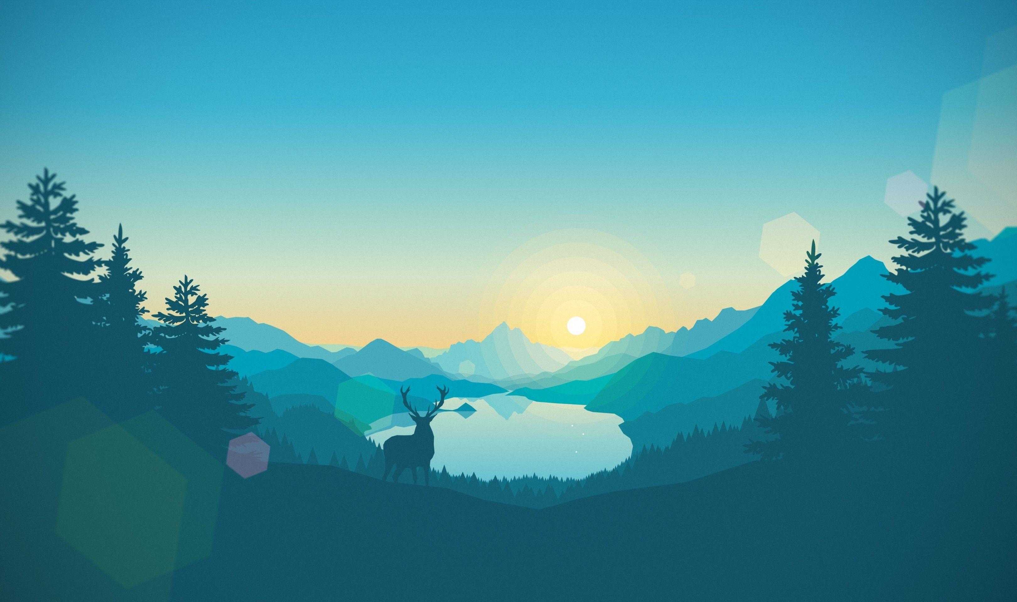 Minimalist Deer Wallpapers - Top Free Minimalist Deer Backgrounds