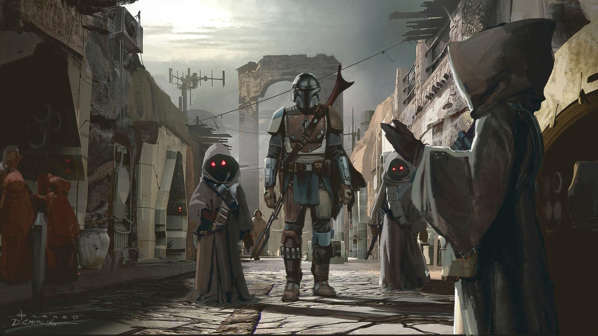 1920x1080 4K The Mandalorian Art 1080P .