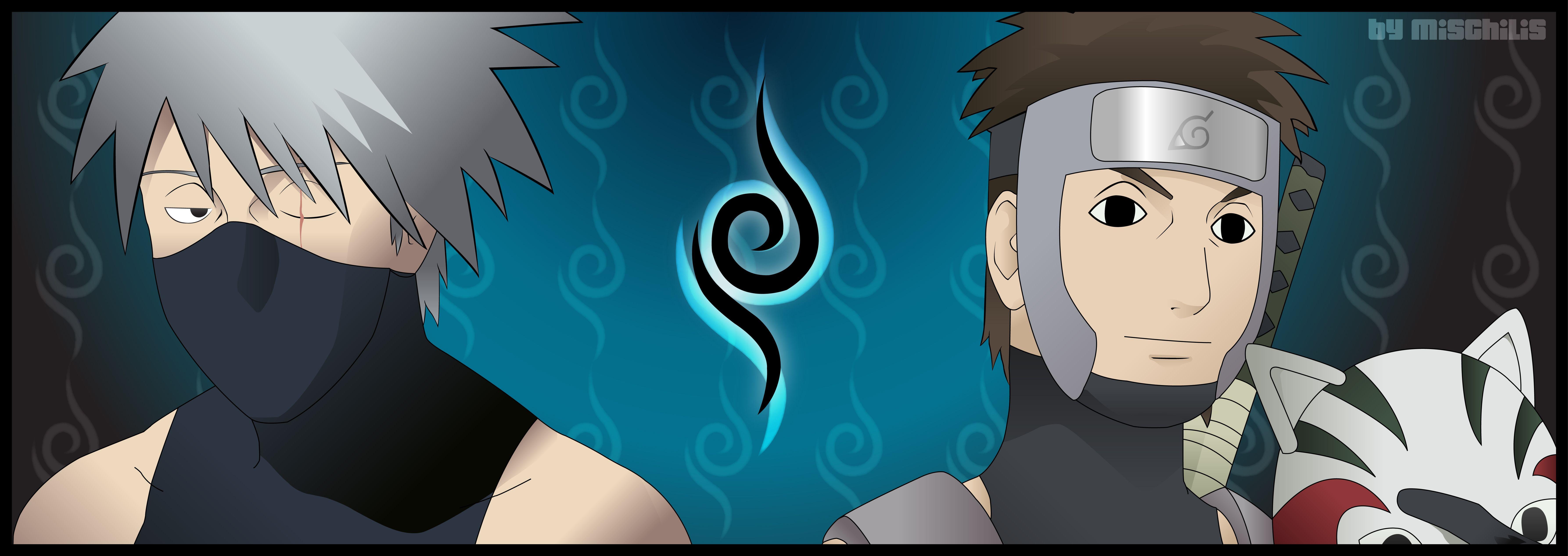 7145x2534 Shippuden Yamato Kakashi Hatake Anbu .