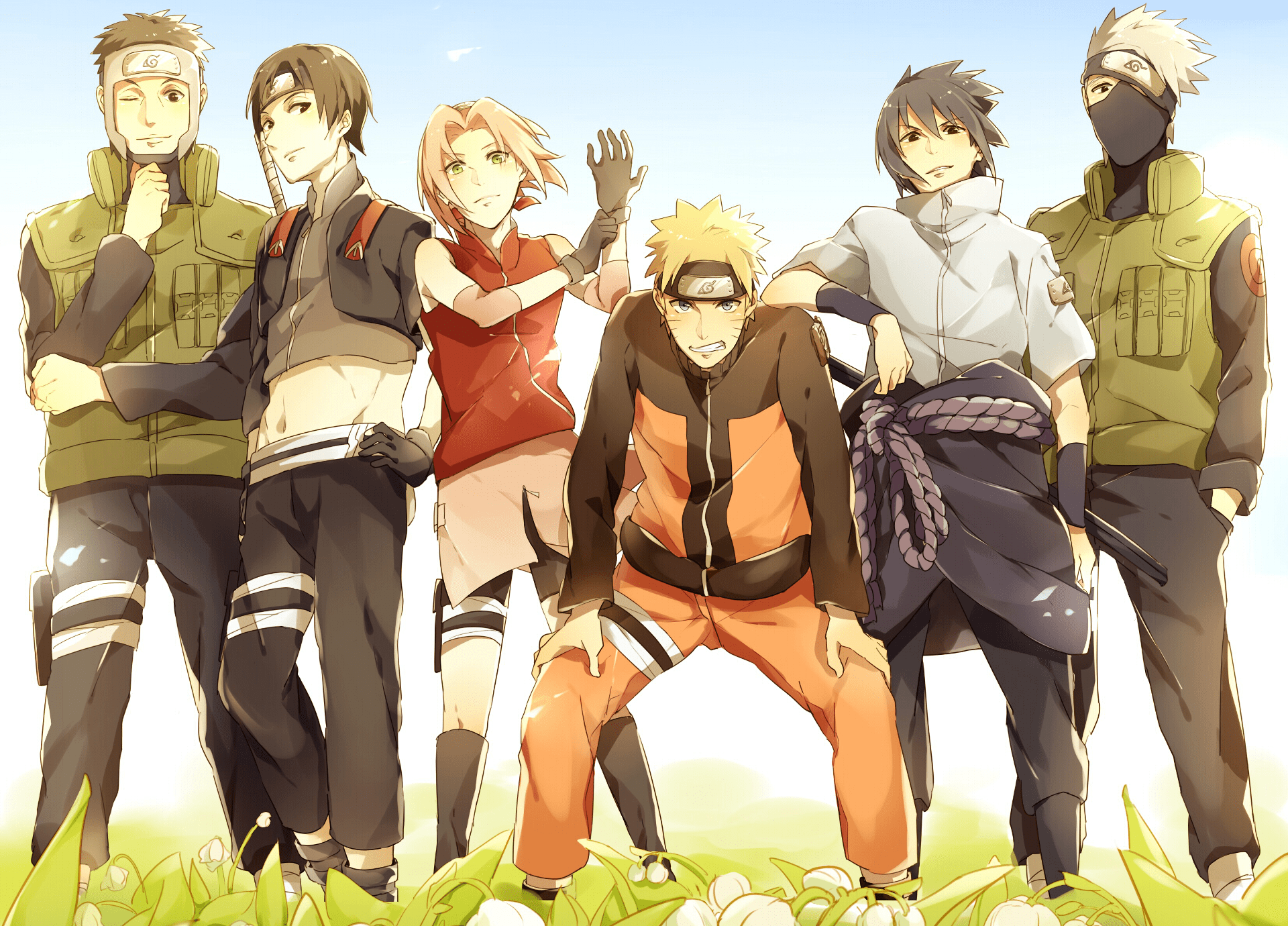 1920x1380 Naruto Uzumaki Sakura Haruno Sasuke .