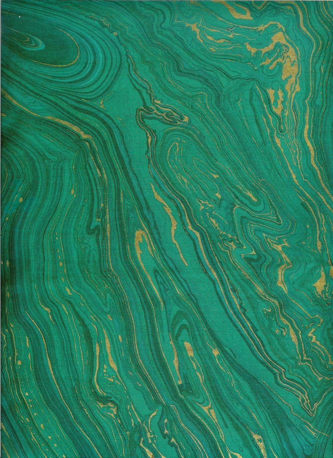 1091x1500 Emerald Green And Gold Marble Wallpaper