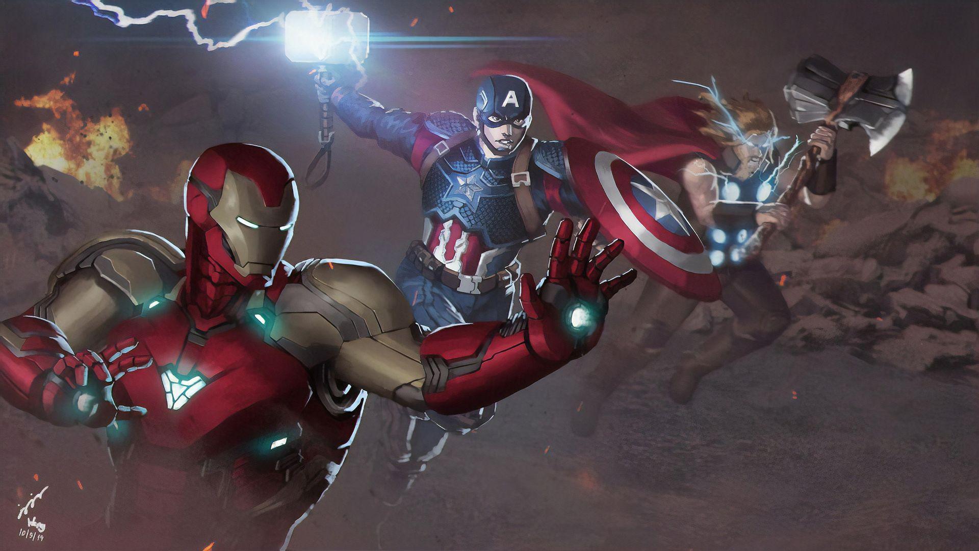 1920x1080 Avengers Endgame Final Battle .