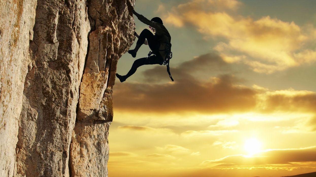 1245x700 Climber sun mountain sky cloud sport .
