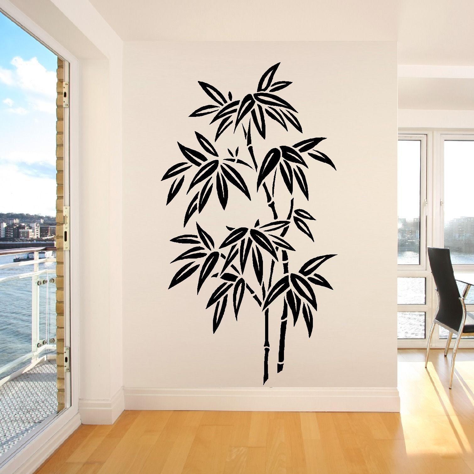 1509x1509 OS1673 CHINESE BAMBOO TREE WALL ART ROOM STICKER DECAL STENCIL FREE