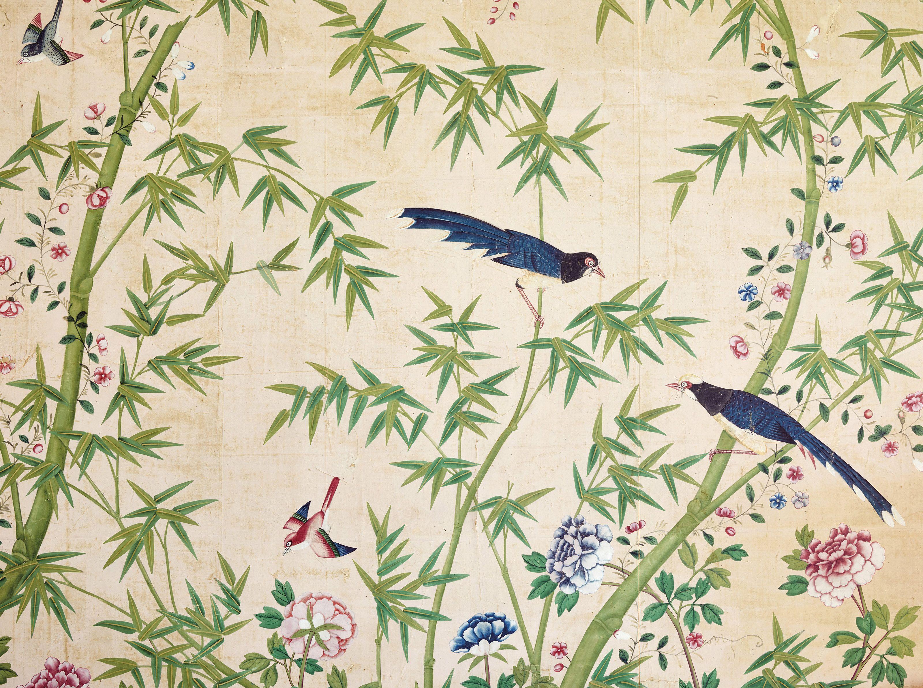 3200x2387 A QUANTITY OF CHINESE WALLPAPER FRAGMENTS. LATE 18TH EARLY 19TH