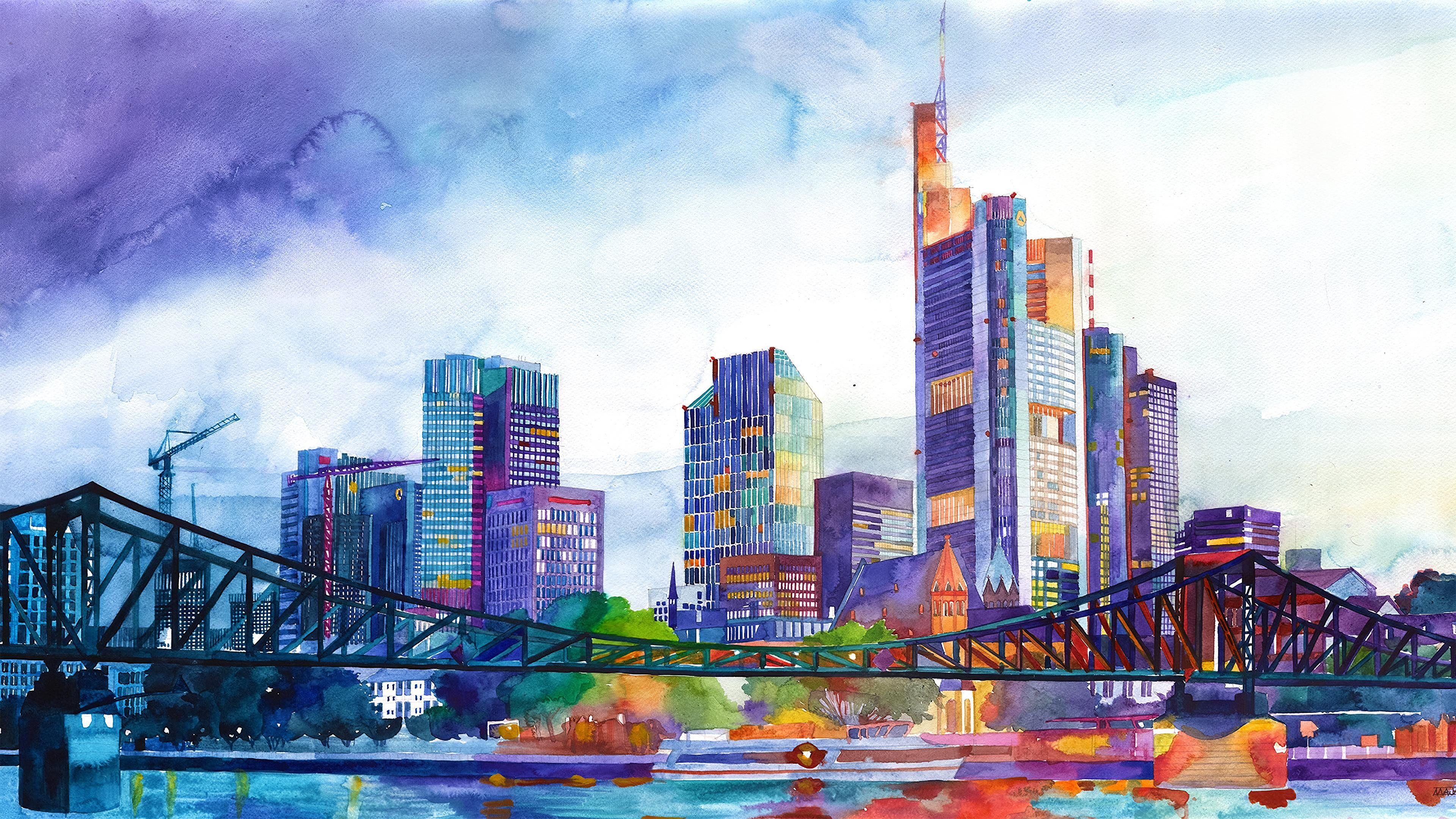 3840x2160 Modern Cities Wallpaper .
