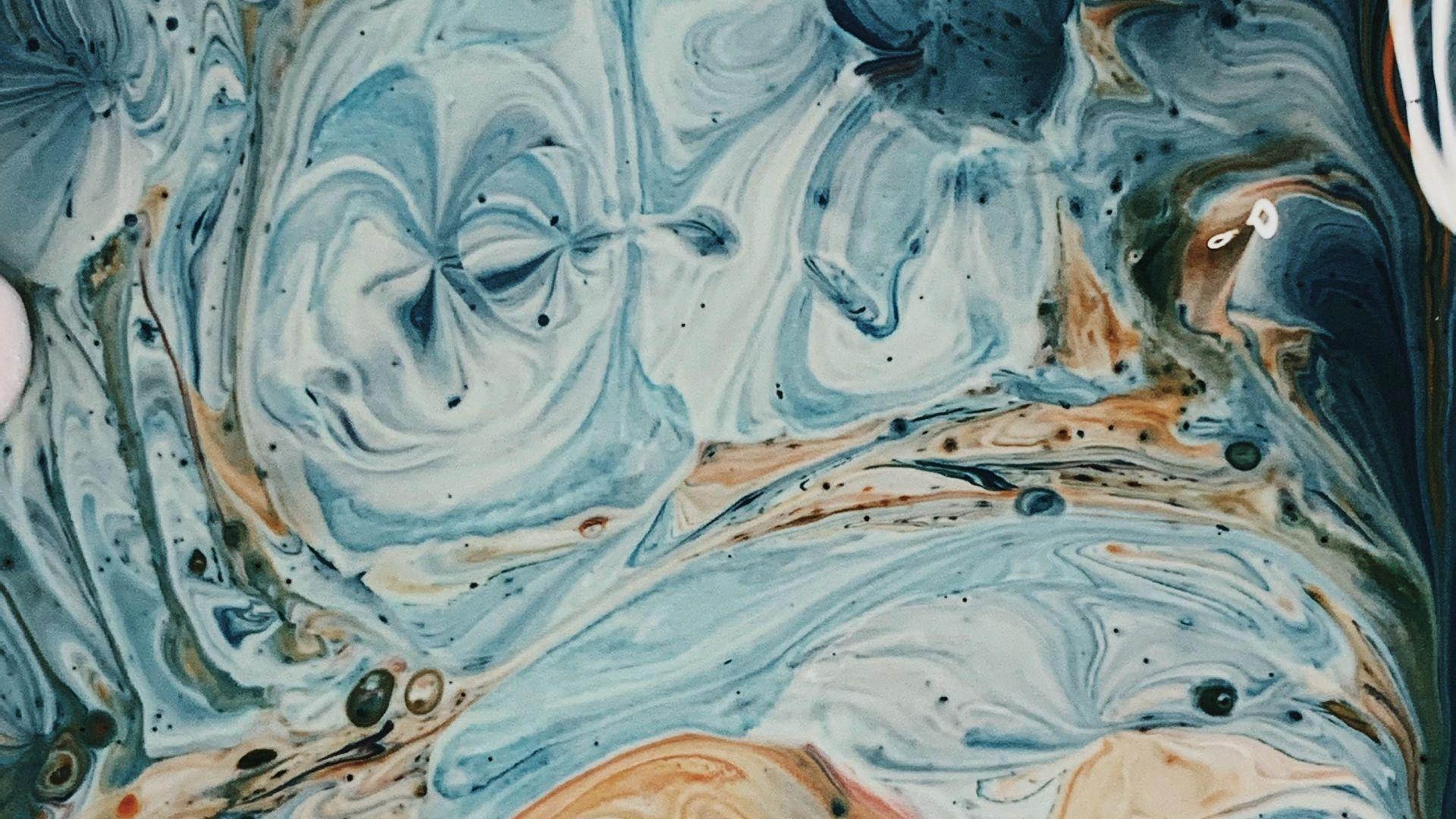 1920x1080 Desktop Wallpaper Abstract Painting, White Light Blue, Modern Art, HD Image, Picture, Background, 9393D1