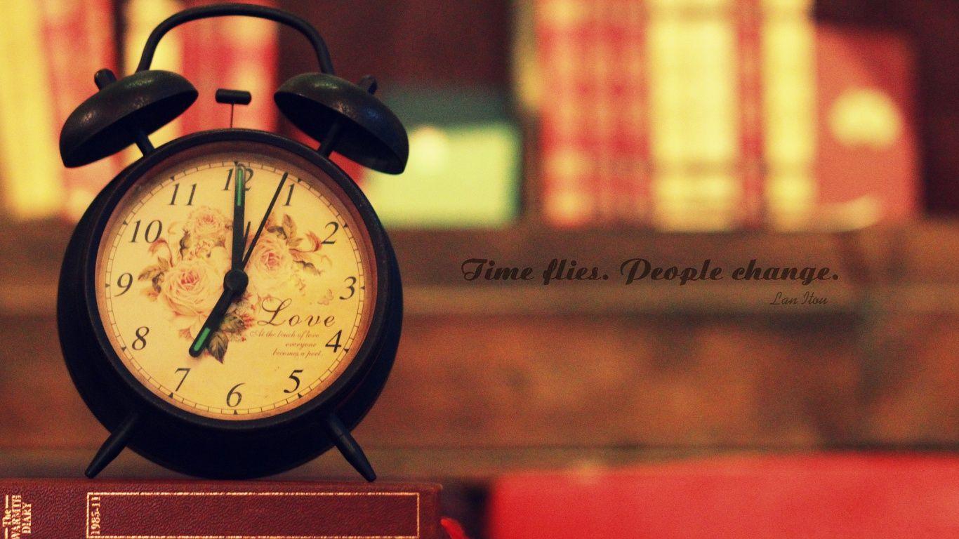 1366x768 Time Flies People Change wallpaper