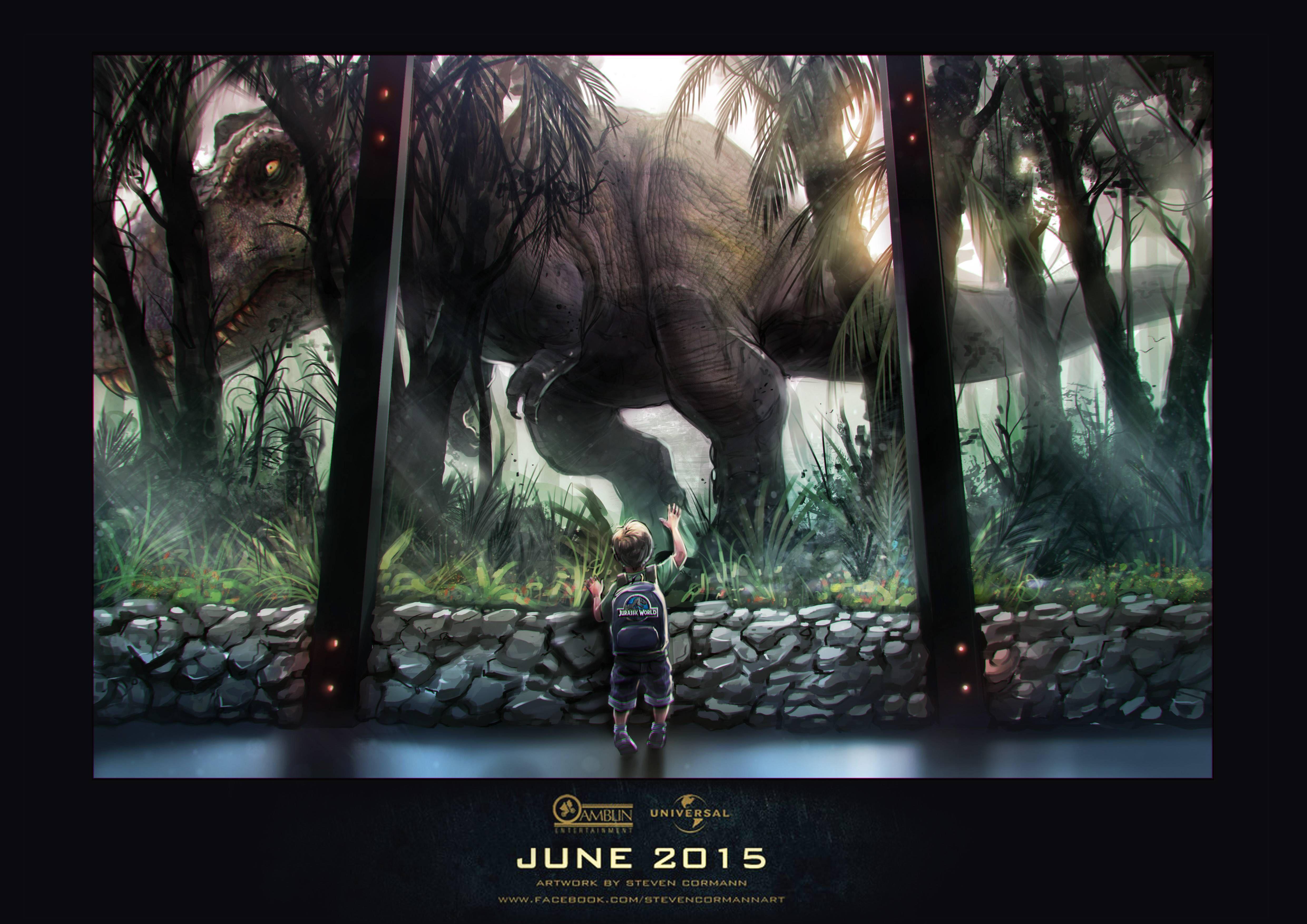 4961x3508 Jurassic World art by a friend of mine .com