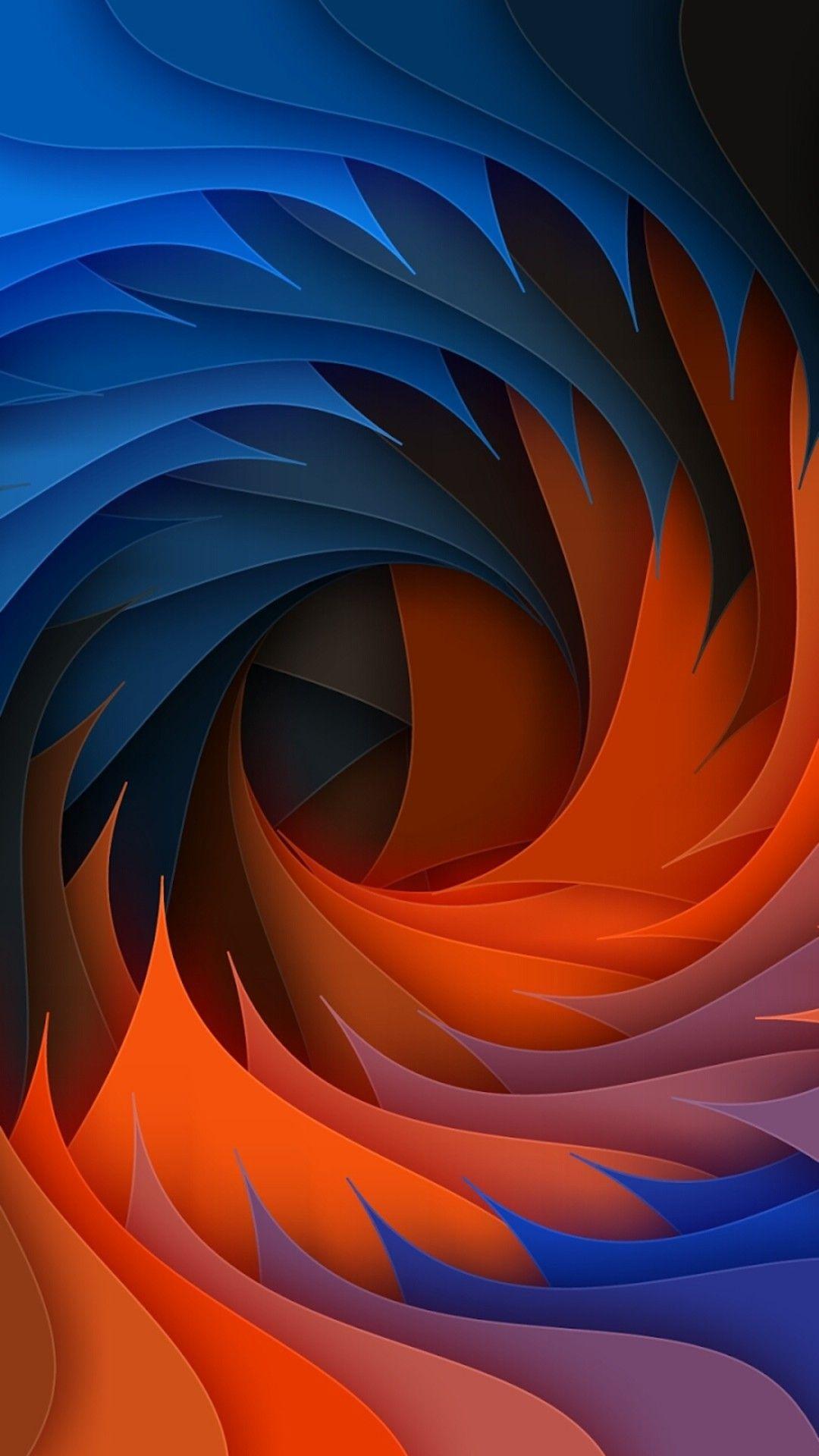 1080x1920 Colorful Swirl Abstract Wallpaper .com