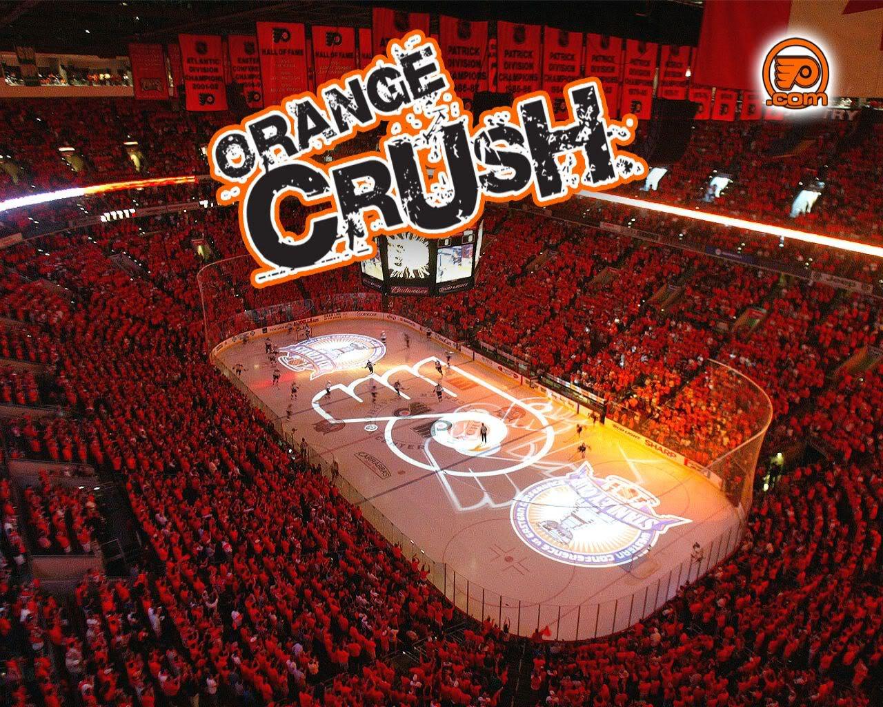1280x1024 Philadelphia Flyers Orange Crush .