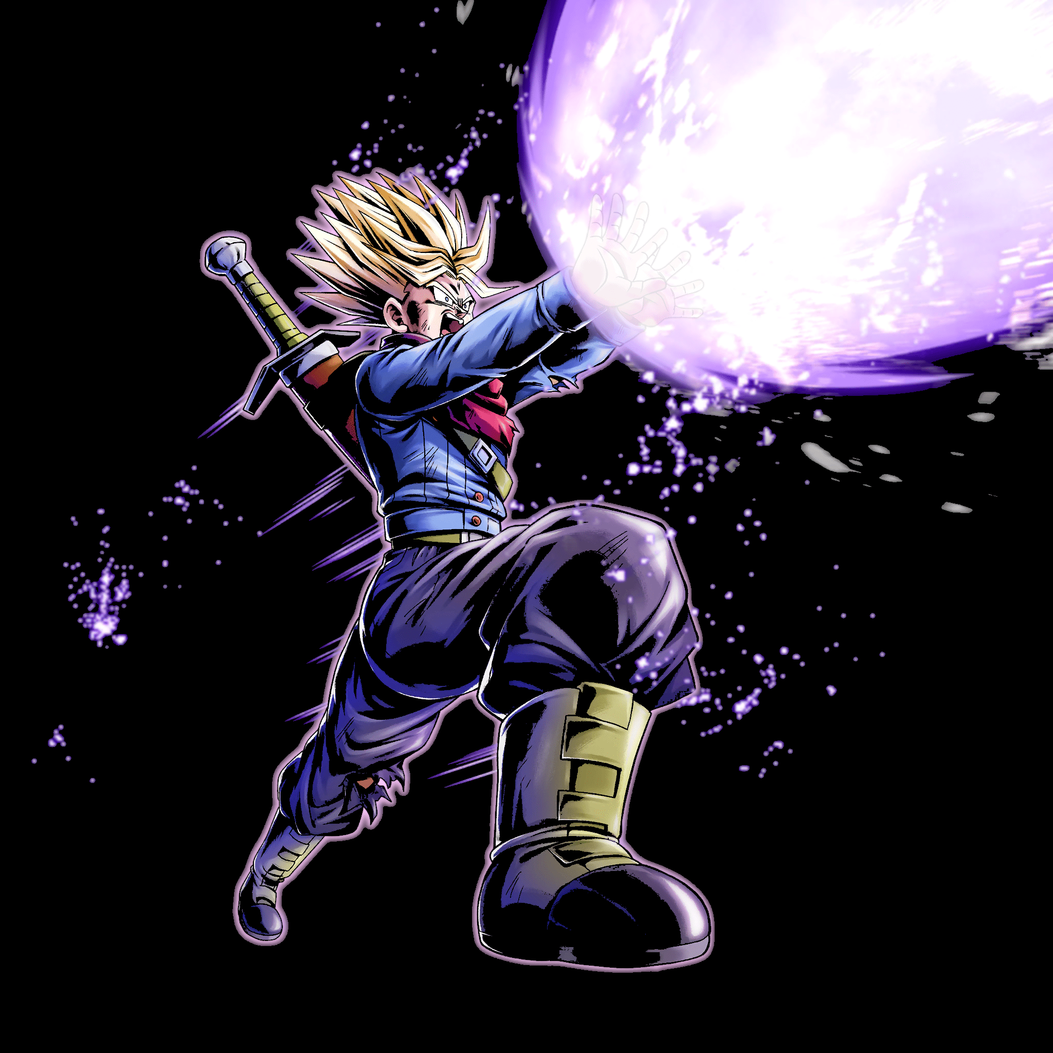 2048x2048 Super Saiyan 2 Trunks Amoled Wallpaper: DragonballLegends