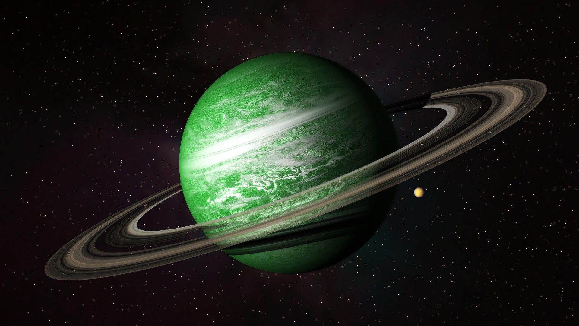 1920x1080 Green Planet Space Free HD Image .