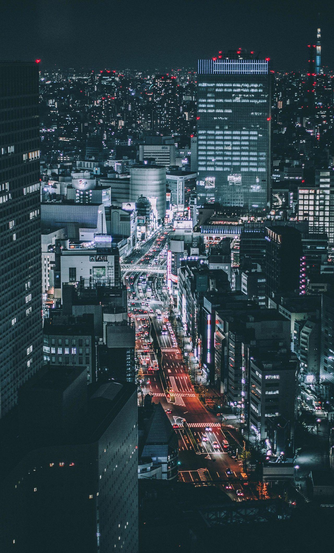 1280x2120 Tokyo Black and White Wallpaper on .wallpaper.dog