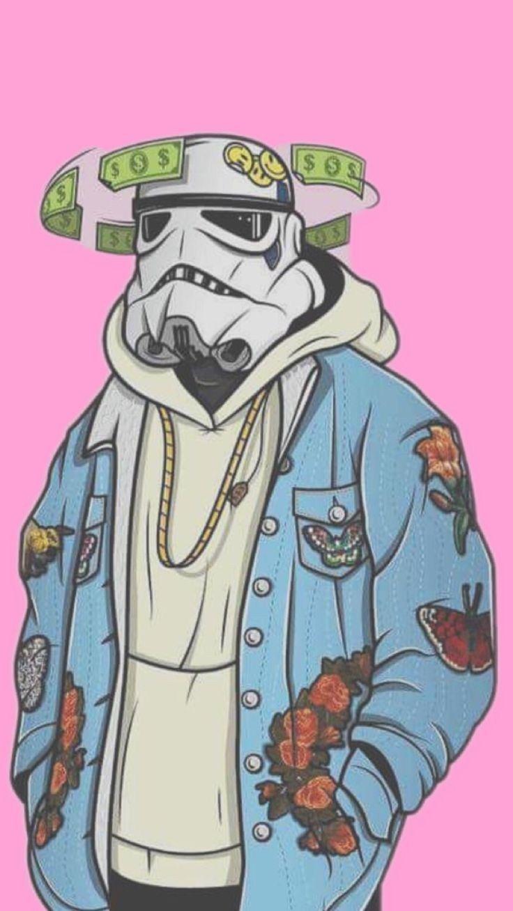 736x1308 Cartoon Drawing Wallpaper