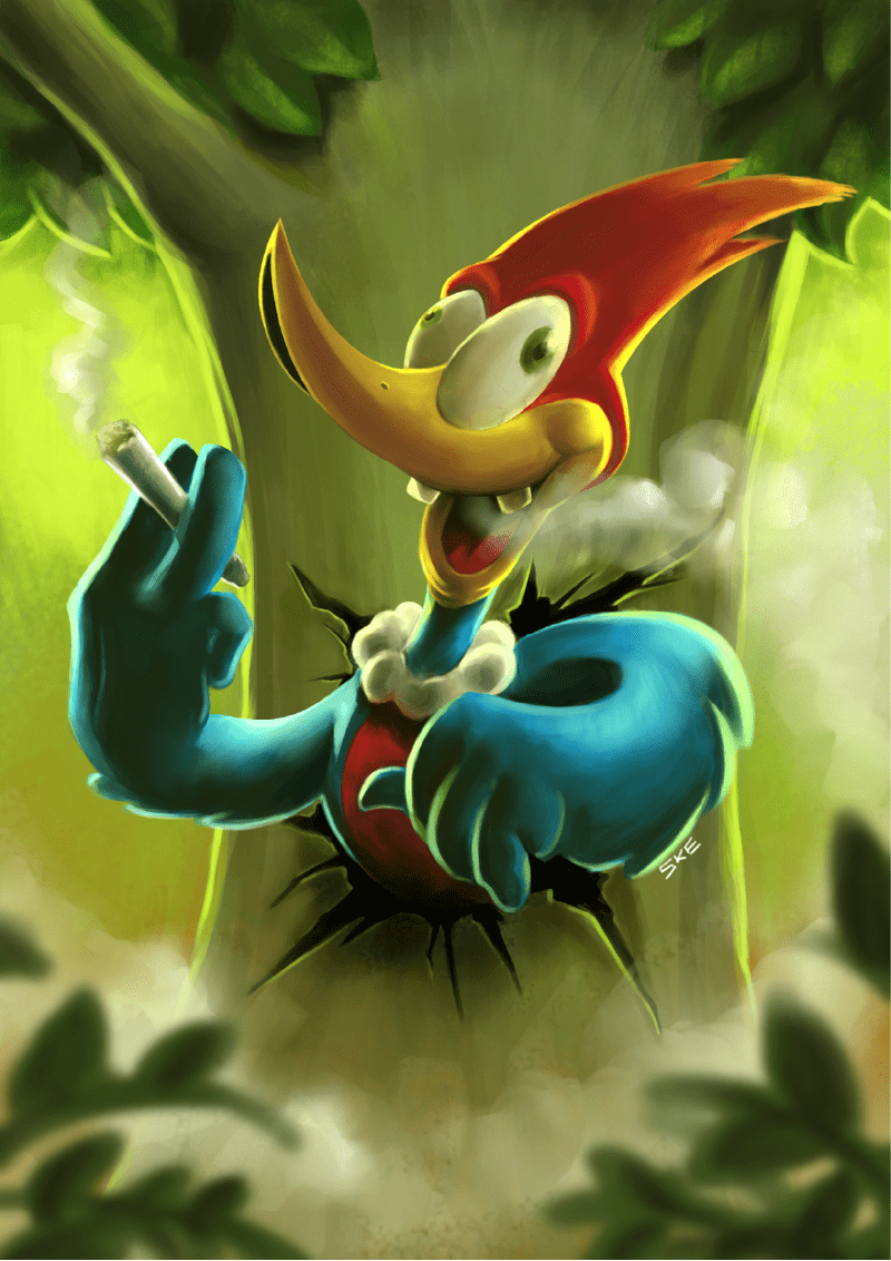 800x1132 Crazy Woody. Woodpecker art, Cartoon .com