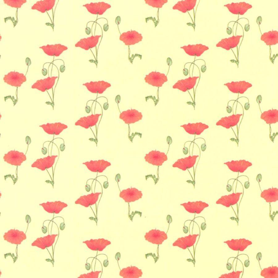 900x900 Red Poppy Dolls House Wallpaper, 5841