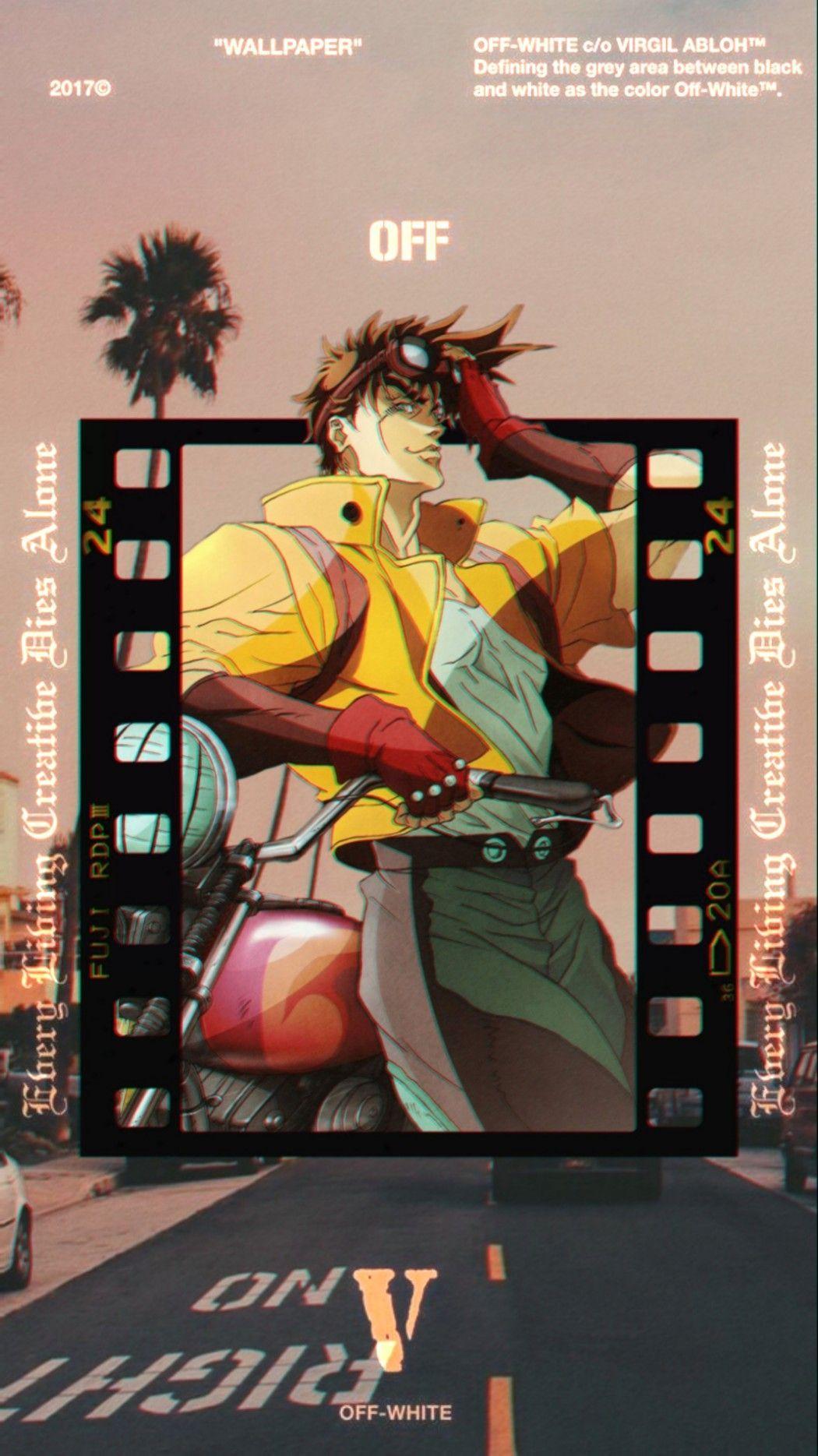 1050x1869 JoJo's Bizarre Adventure Part 2: Battle Tendency [Joseph Joestar X Off White] IPhone Wallpaper. Jojo's Bizarre Adventure, Anime Wallpaper, Jojo Bizarre