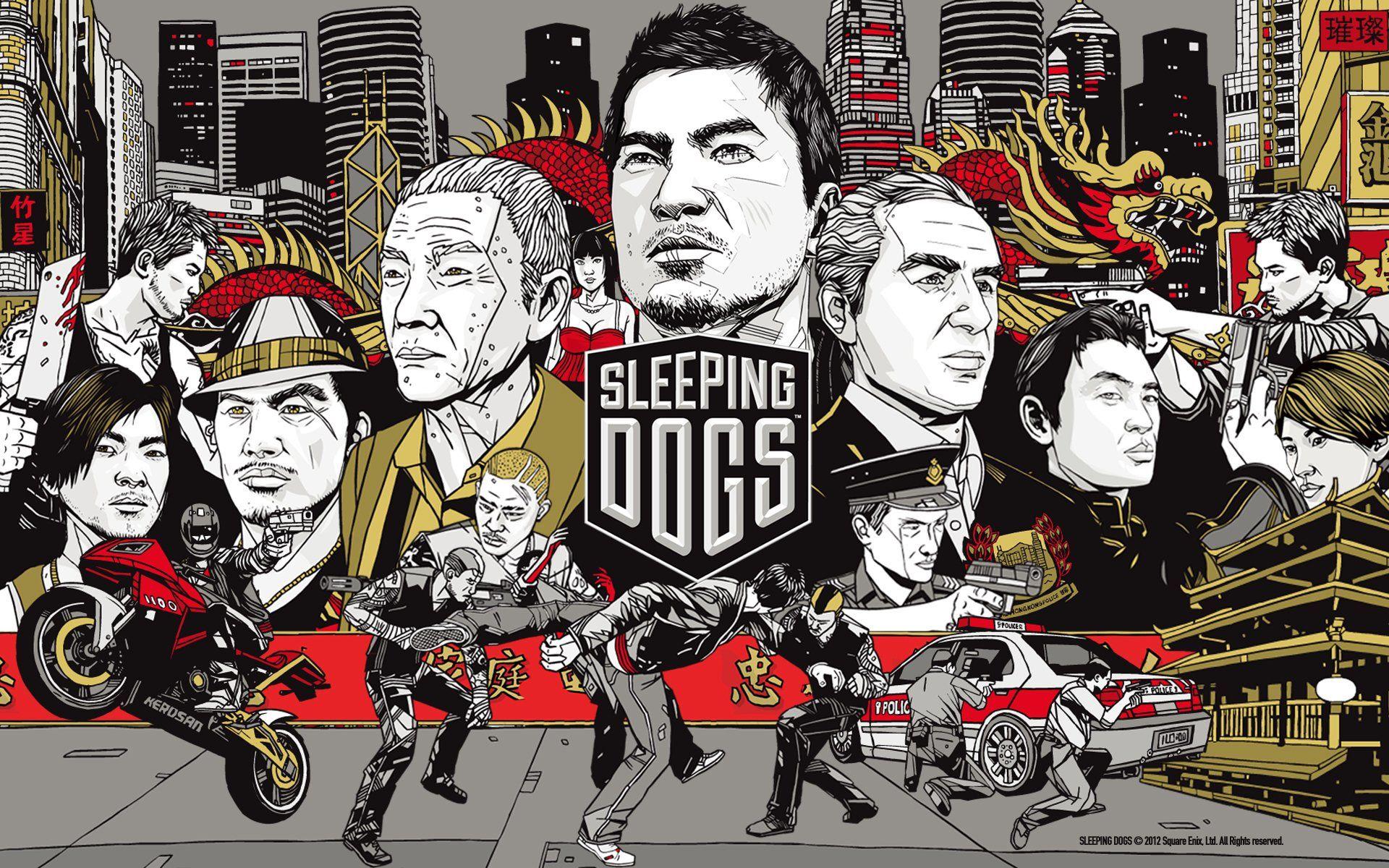 1920x1200 Title Video Game Sleeping Dogs .