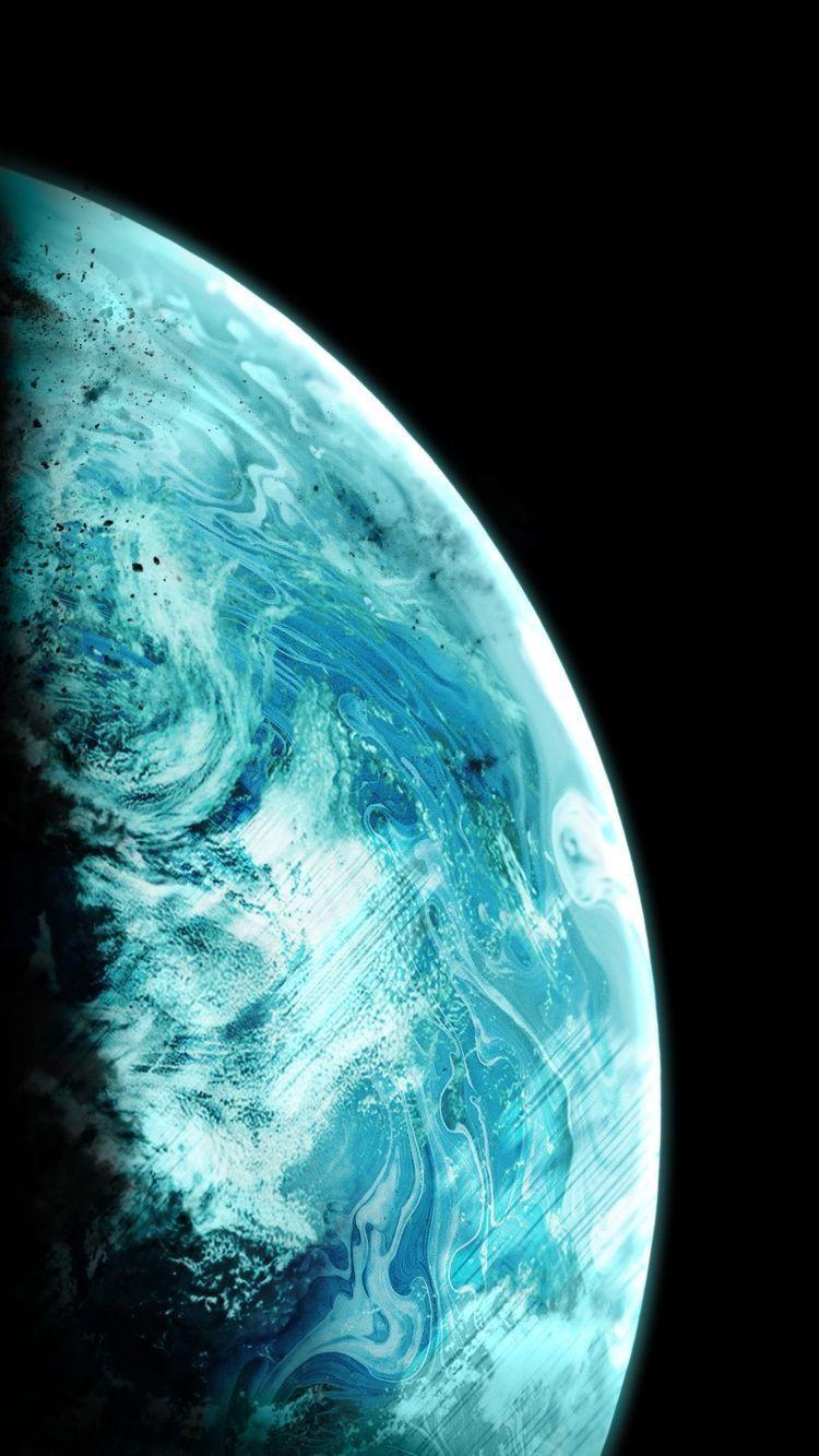 750x1333 iPhone wallpaper planets .com