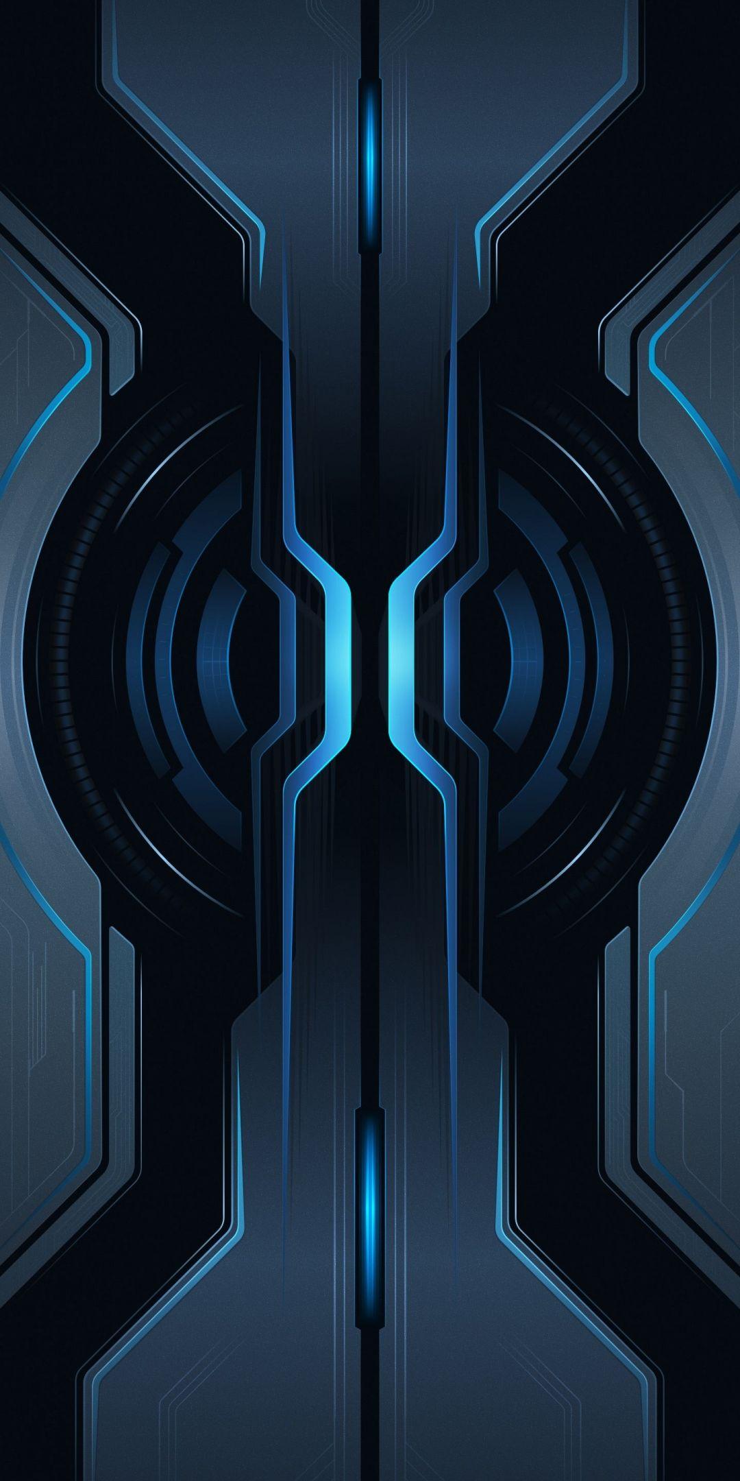 1080x2160 Hd Black And Blue Wallpaper For Mobile .