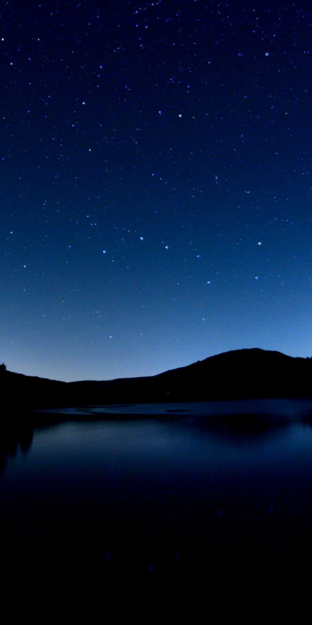 1080x2160 Dark Blue Evening One Plus 5T .