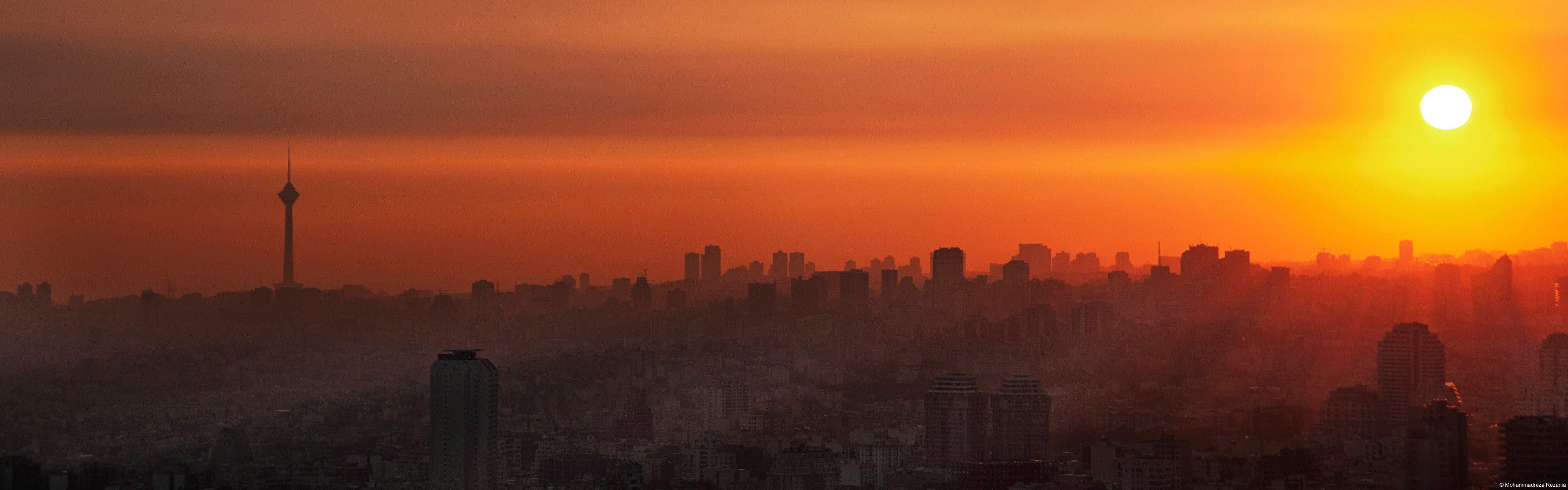 3840x1200 Iran #Tehran #city Milad Tower #tower .com