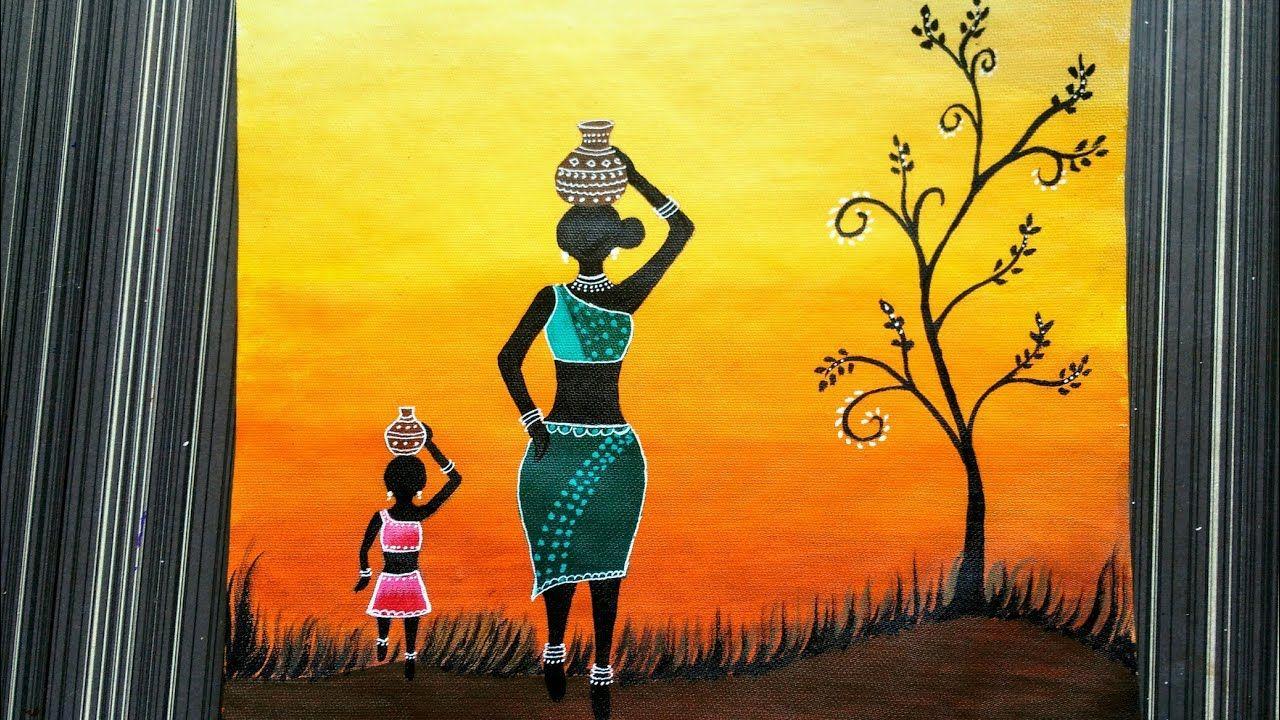 1280x720 Tribal Art Canvas