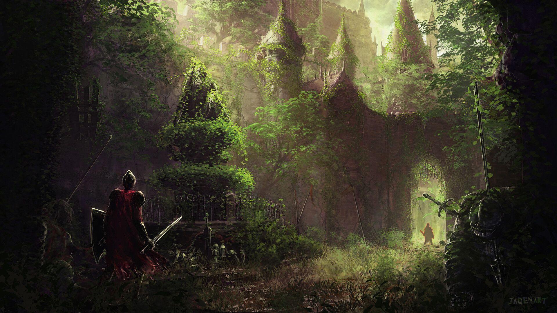 1920x1080 fantasy art, Dark Souls, artwork, video .