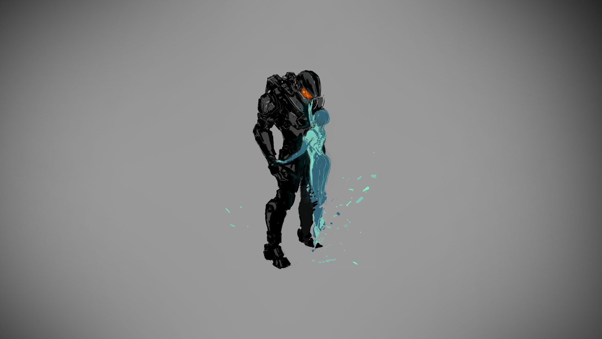1920x1080 Halo Master Chief Cortana Warrior Sci .