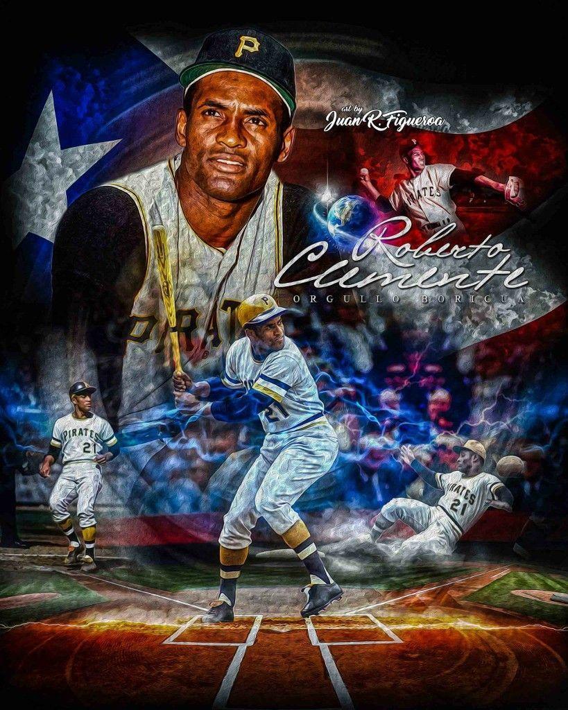 819x1024 Roberto Clemente. Puerto rico art .com