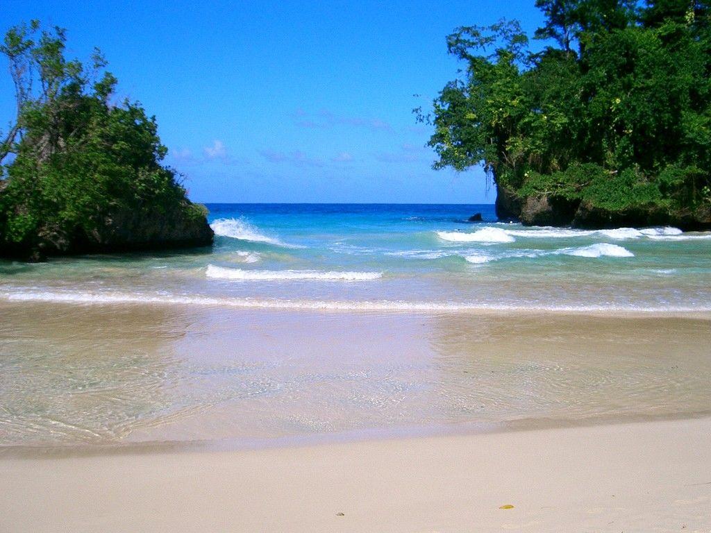 1024x768 Beaches: Ocean Beach Jamaica Antonio Port View Nature Wallpaper