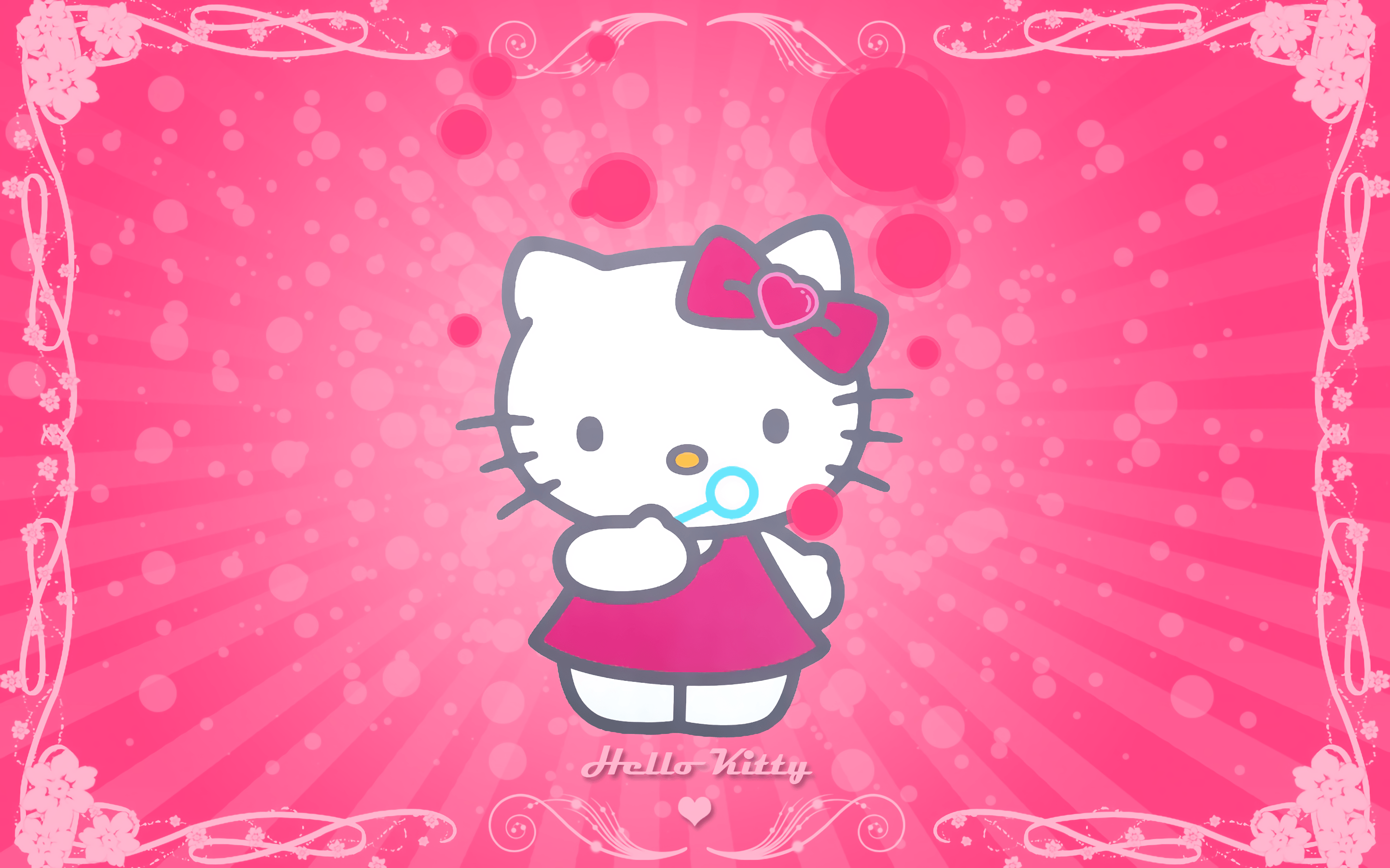 Tổng hợp các mẫu giấy dán tường phòng ngủ hello kitty cho bé siêu dễ thương