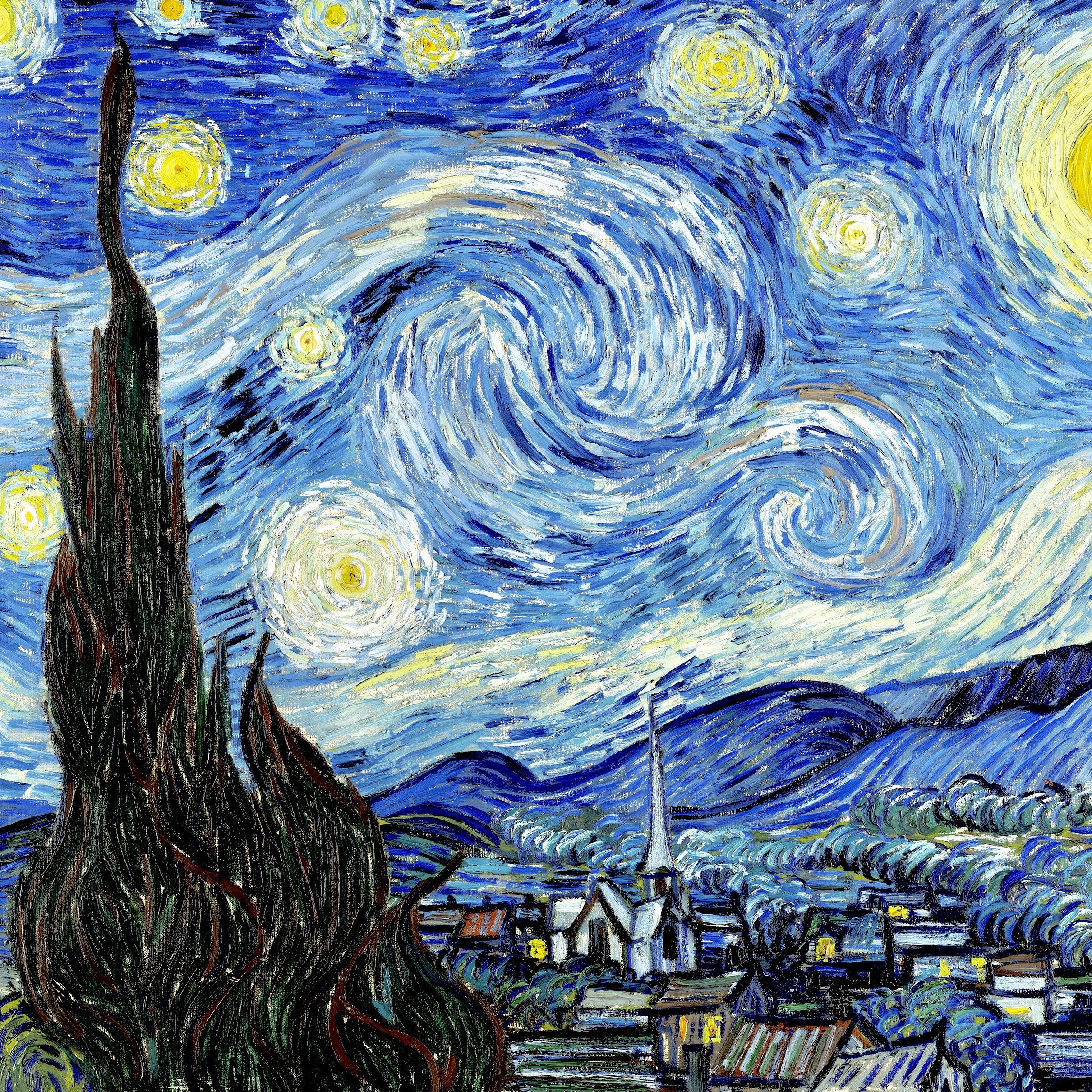 2421x2421 Classic Starry Night