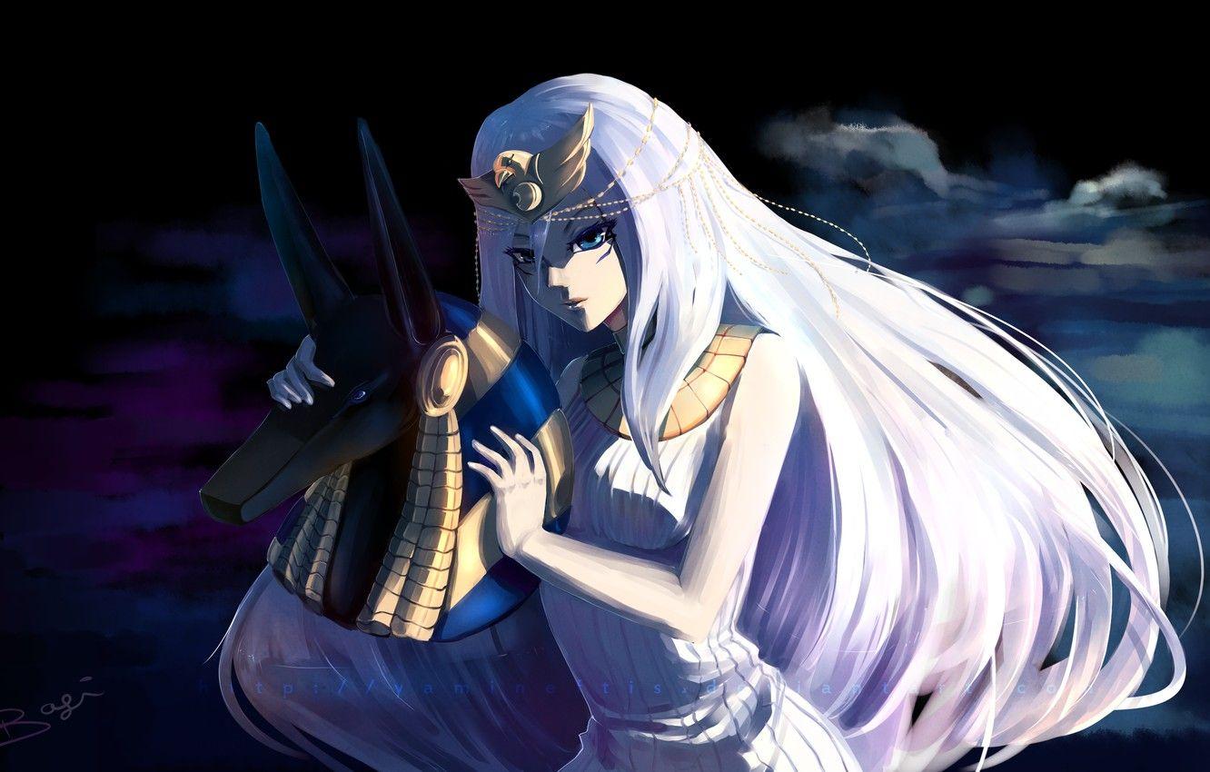 1332x850 Photo Wallpaper Girl, Fantasy, Anubis .