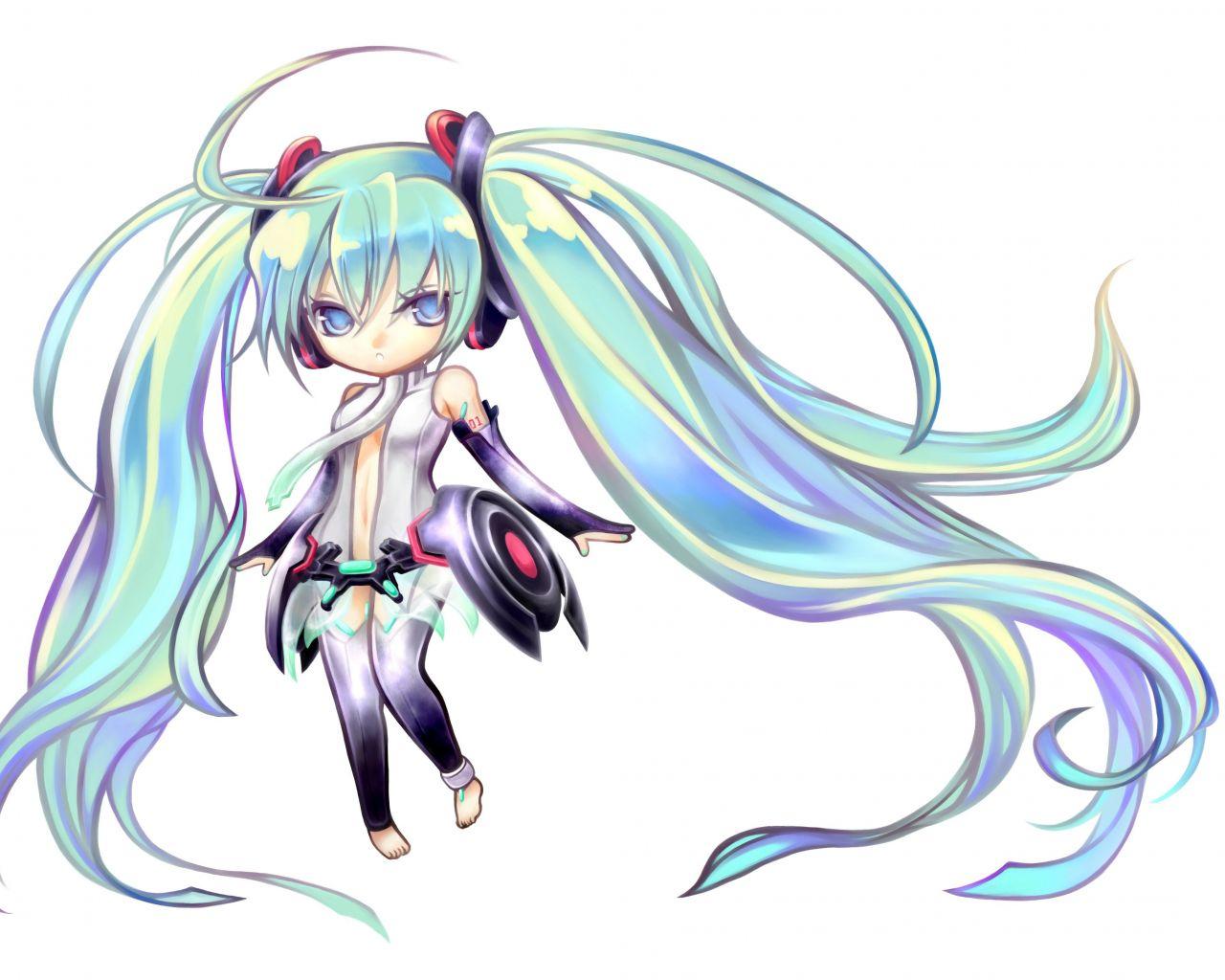 1280x1024 Free download Hatsune Miku chibi Miku .
