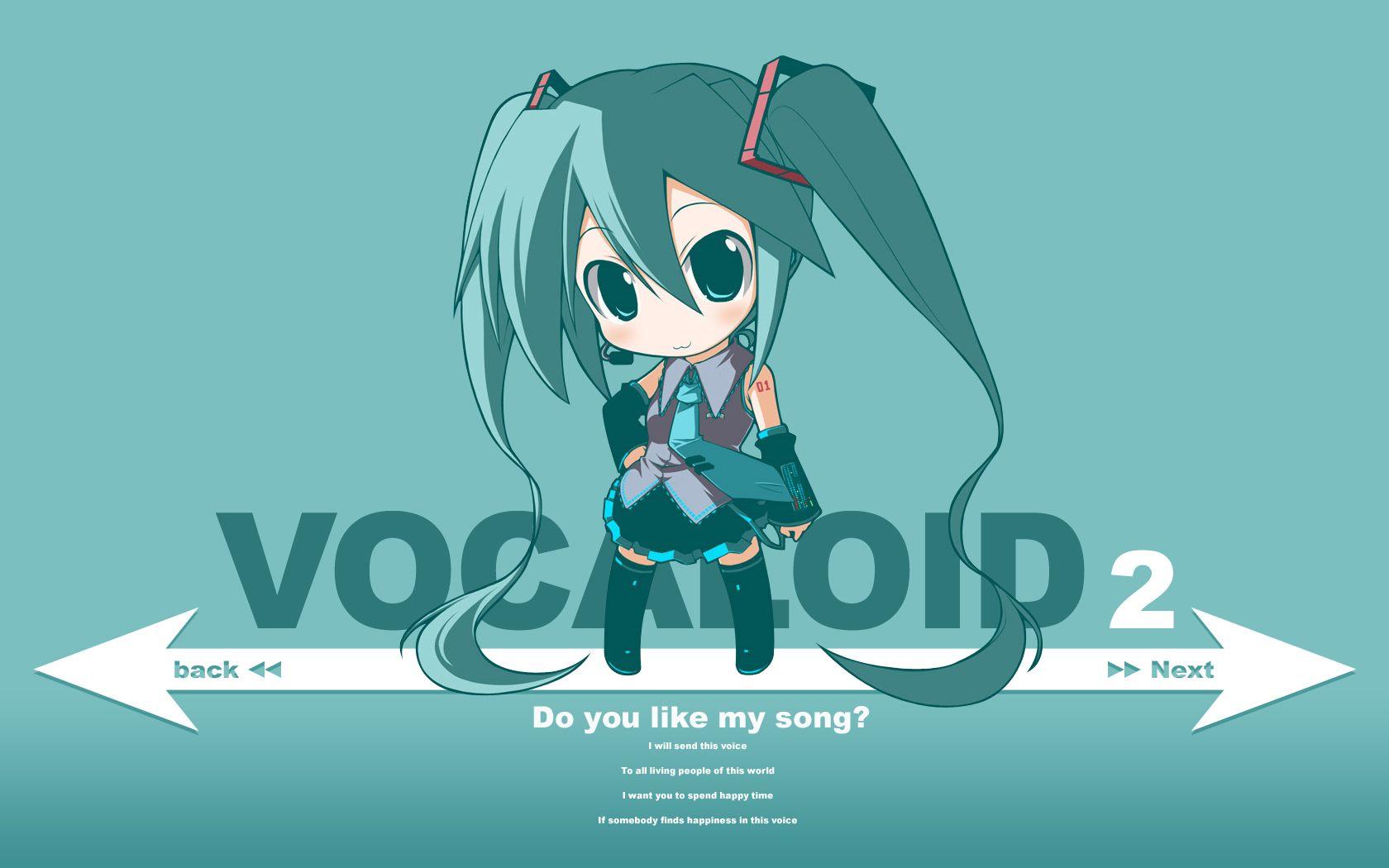 1680x1050 chibi hatsune miku vocaloid. konachan.com.com Anime Wallpaper