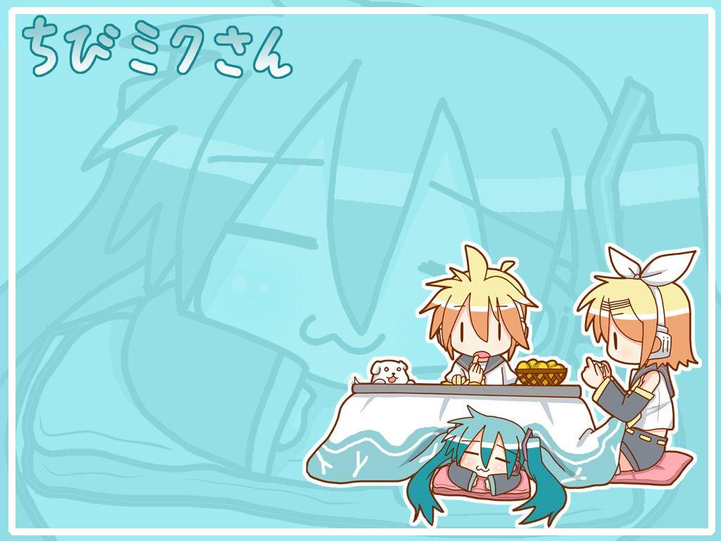1024x768 Chibi Miku San .