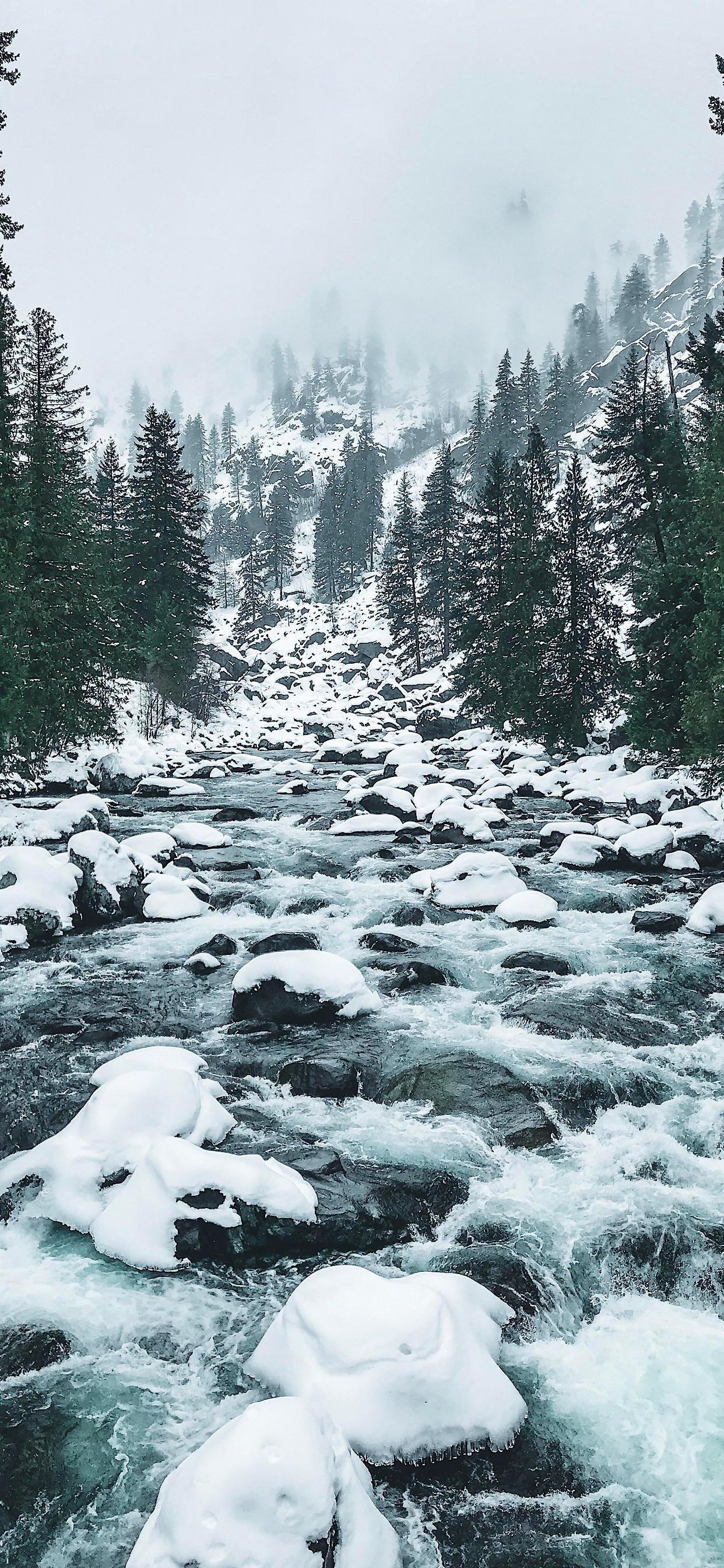 1242x2688 Leavenworth in Winter iPhone XS Max .com