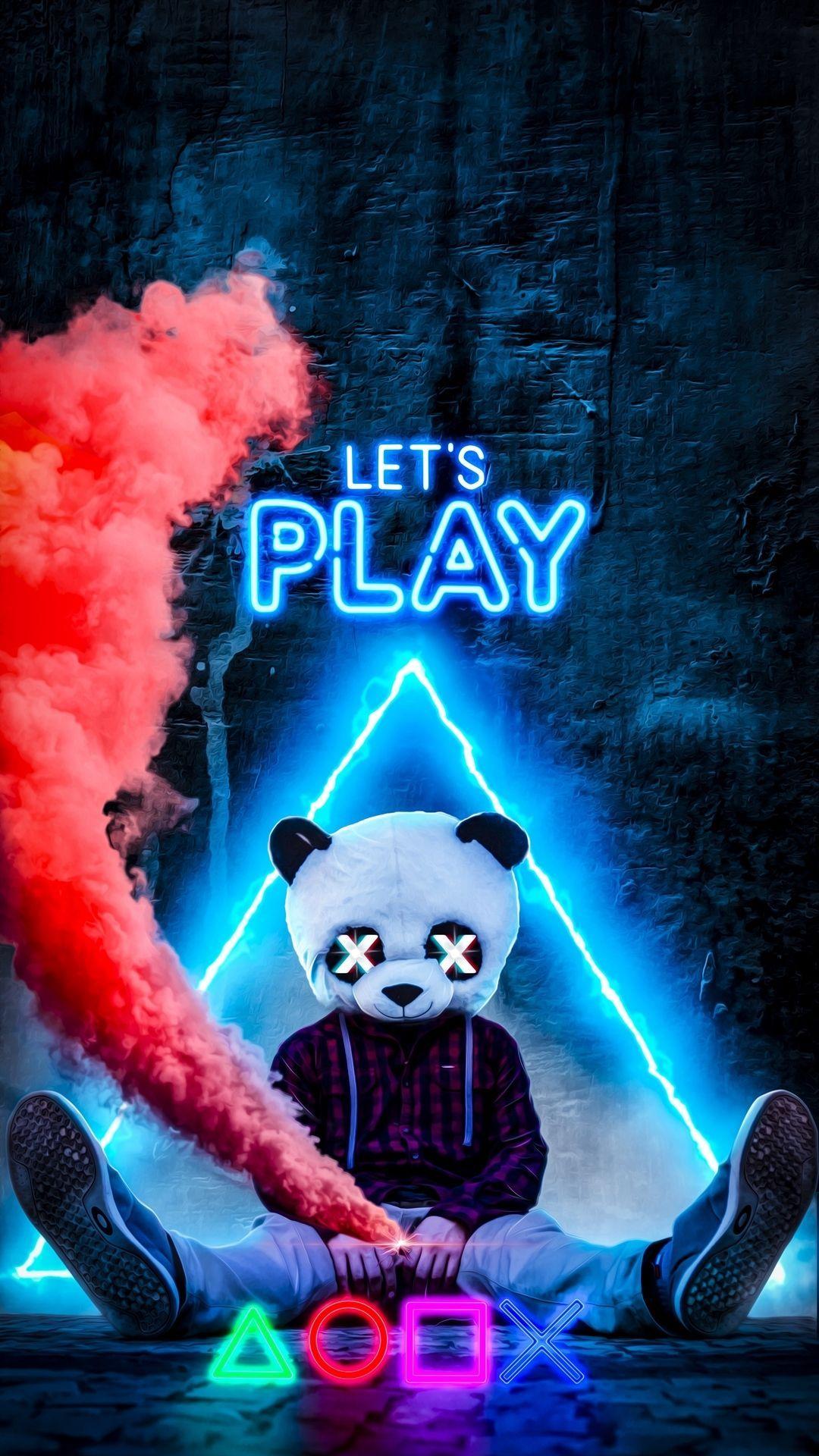 Neon Panda Wallpapers Top Free Neon Panda Backgrounds WallpaperAccess